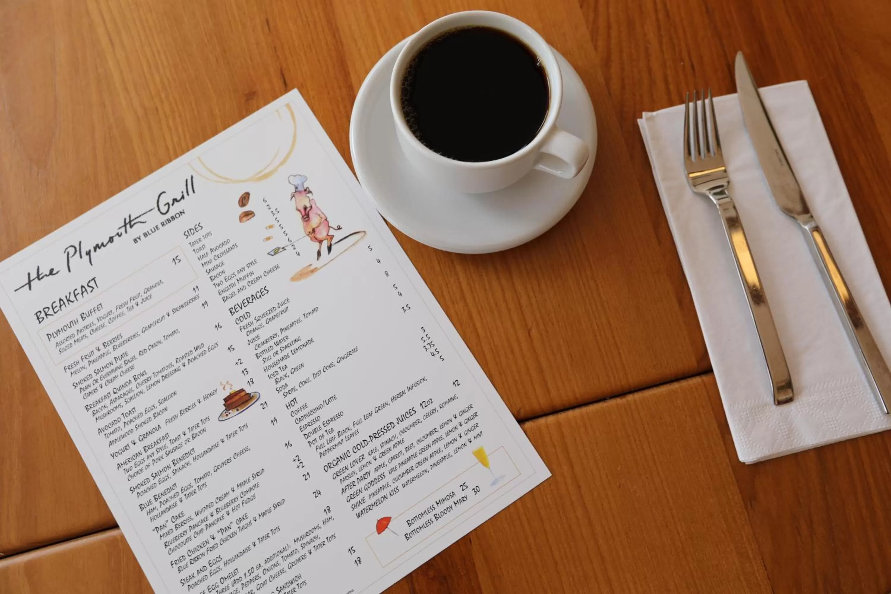 Restaurant/places to eat in The Plymouth South Beach