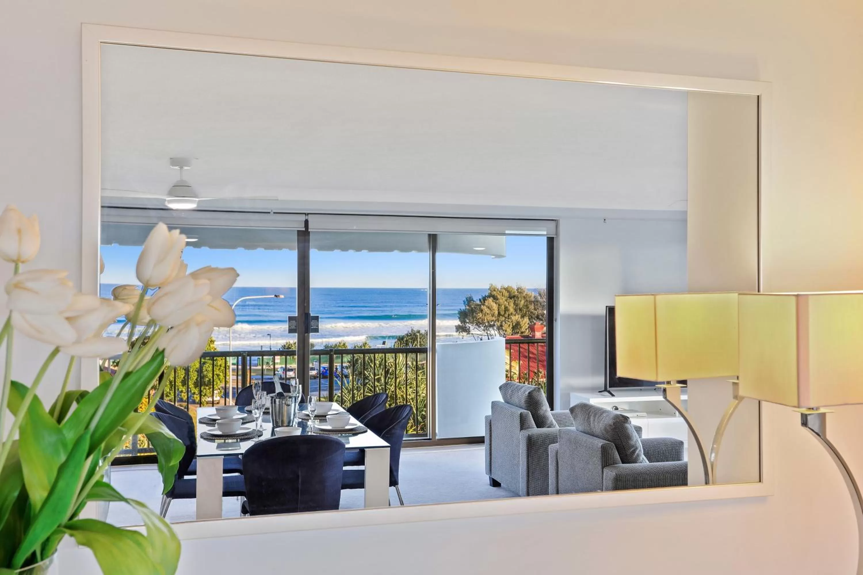 Living room in De Ville Apartments