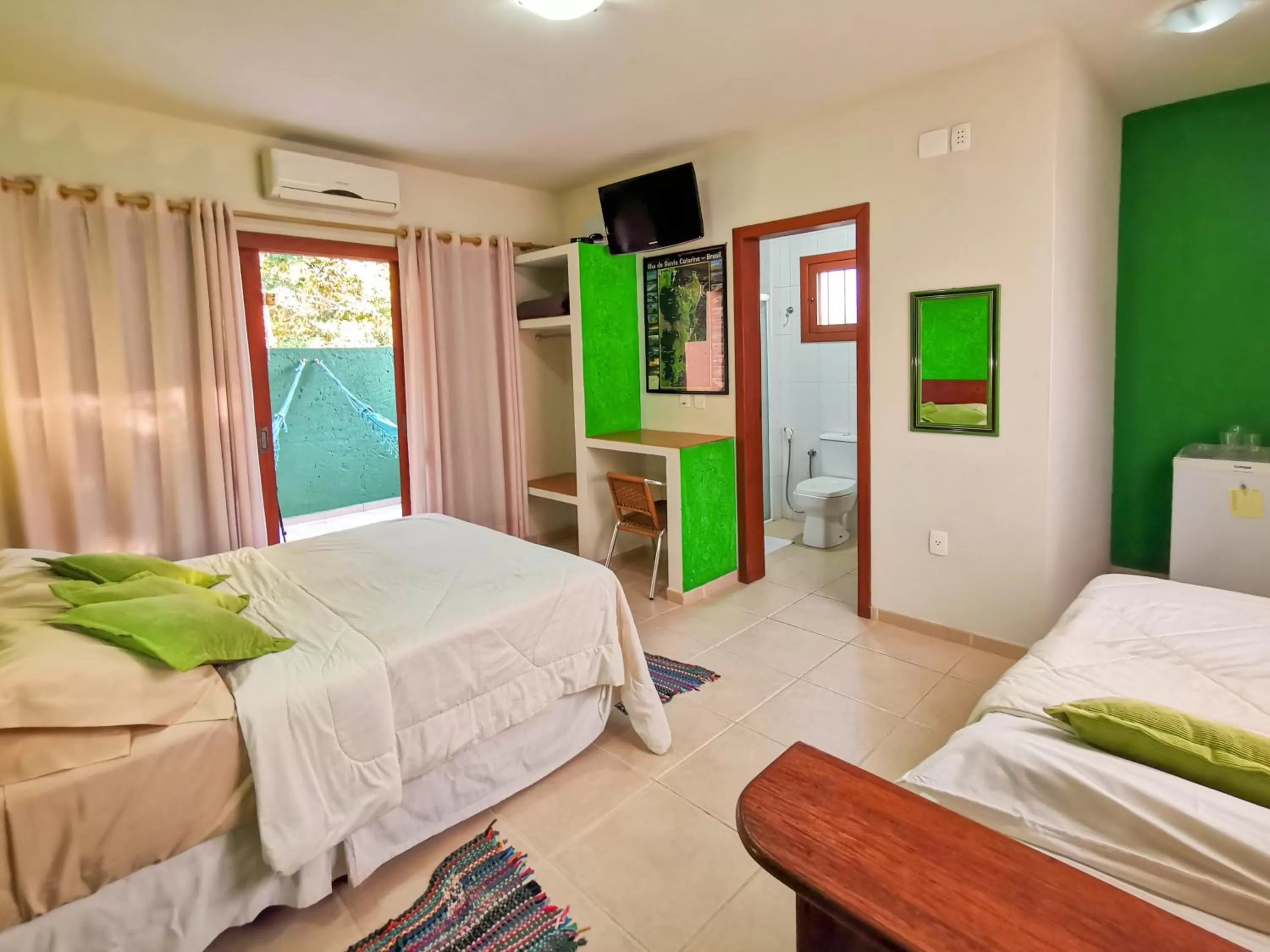 Bed in Pousada Ilha dos Anjos