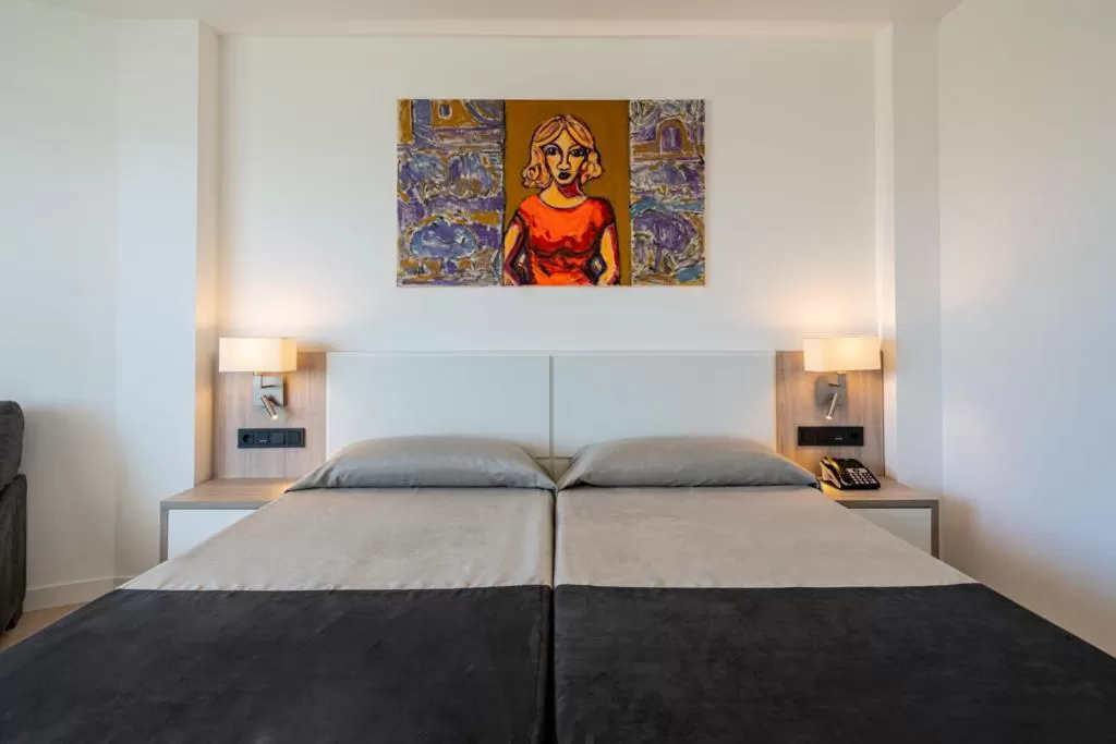 Bed in Hotel Mirador