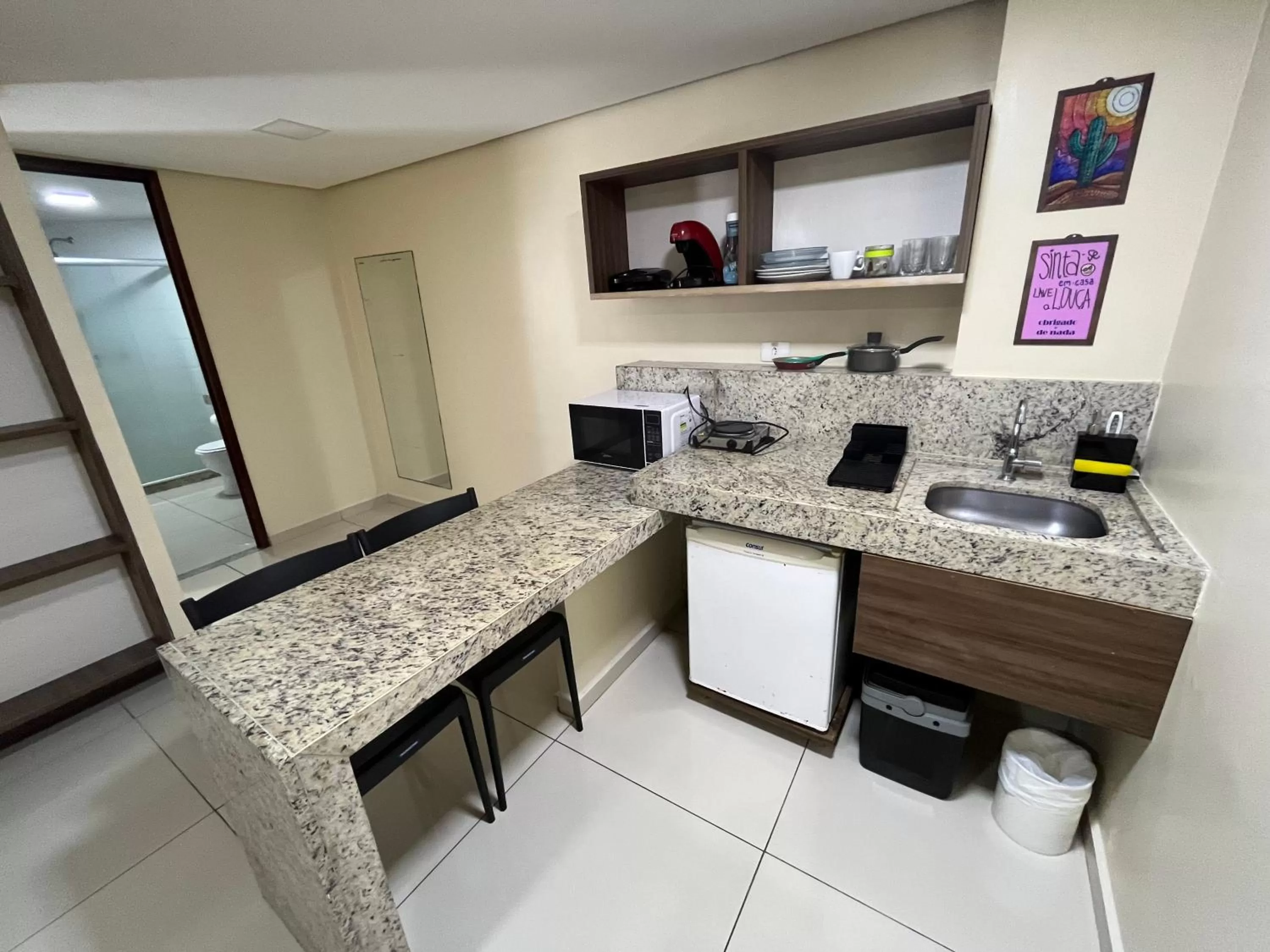 Kitchen or kitchenette, Kitchen/Kitchenette in Flat beira mar Tambaú