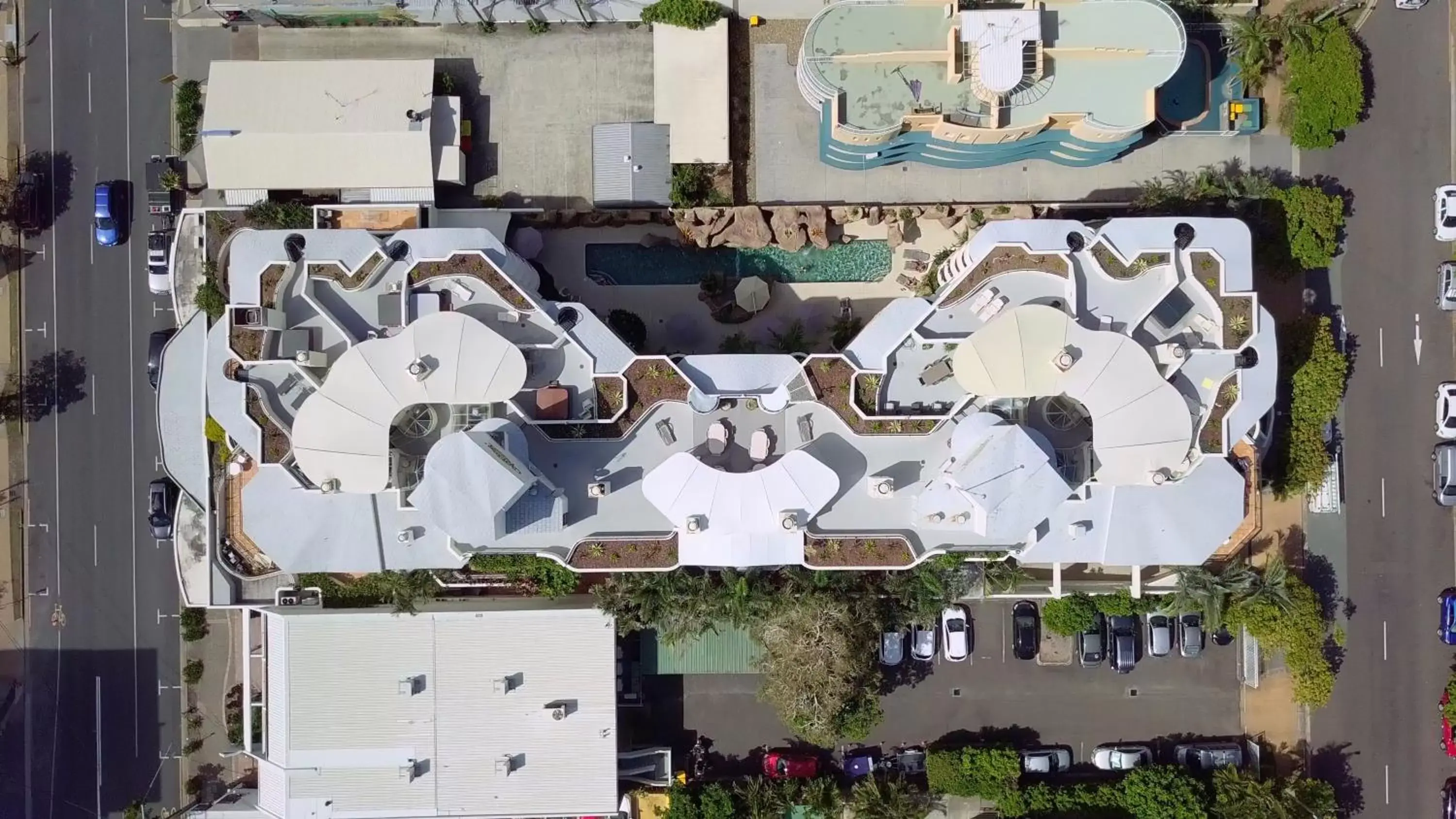 Bird's eye view in Caribbean Resort