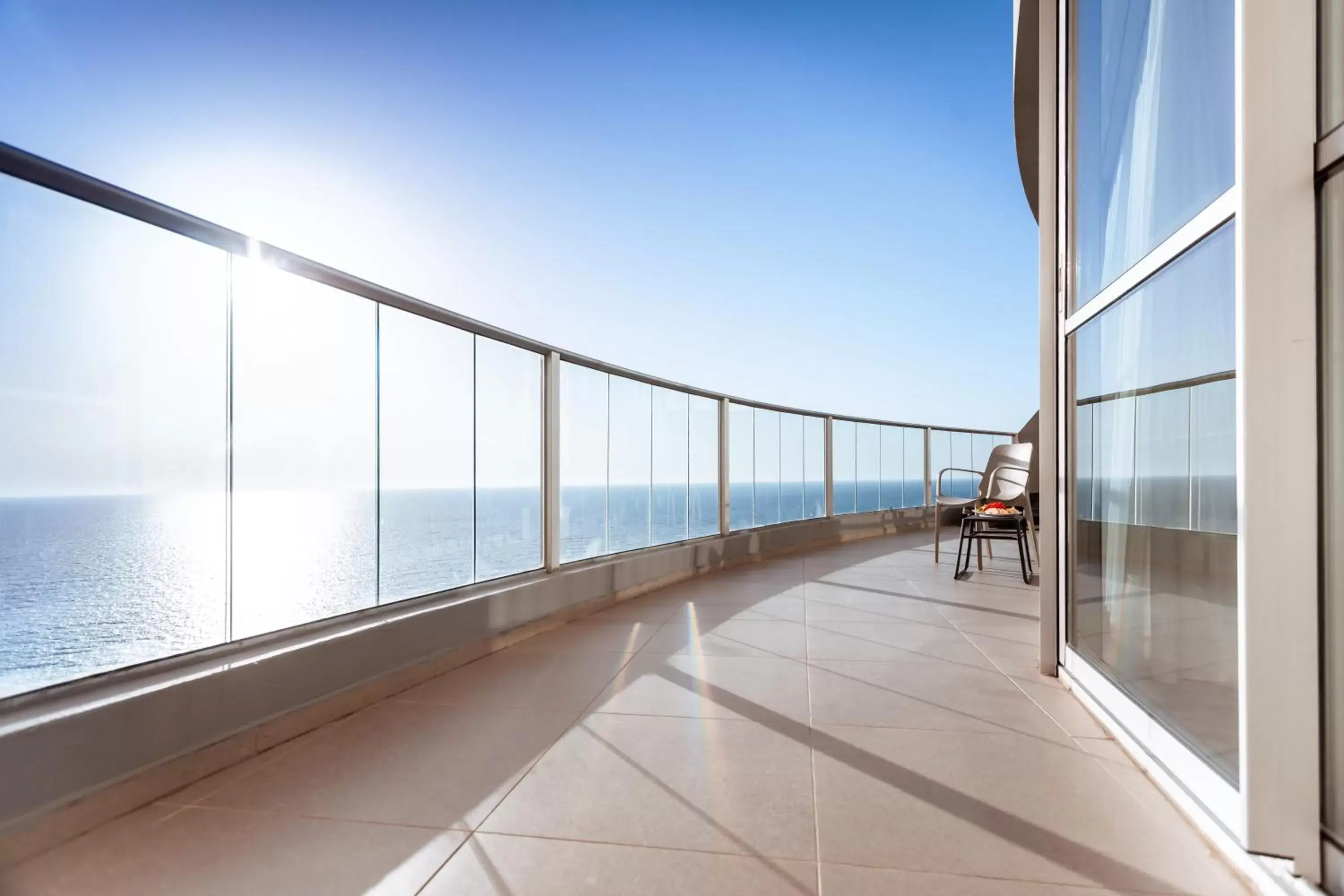 Balcony/Terrace, Sea View in Ramada Hotel & Suites by Wyndham Netanya
