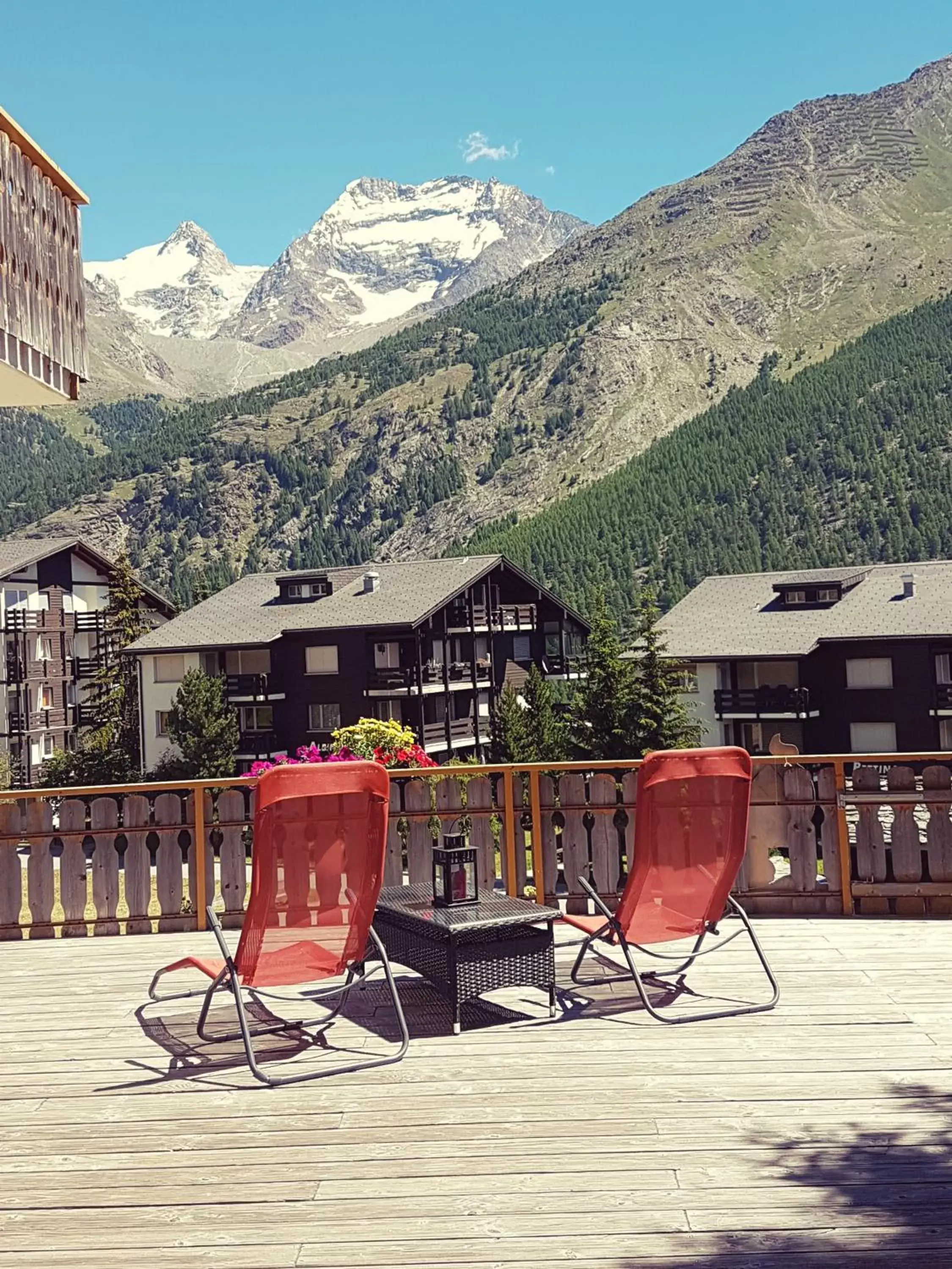 Balcony/Terrace, Winter in Hotel Alpenperle