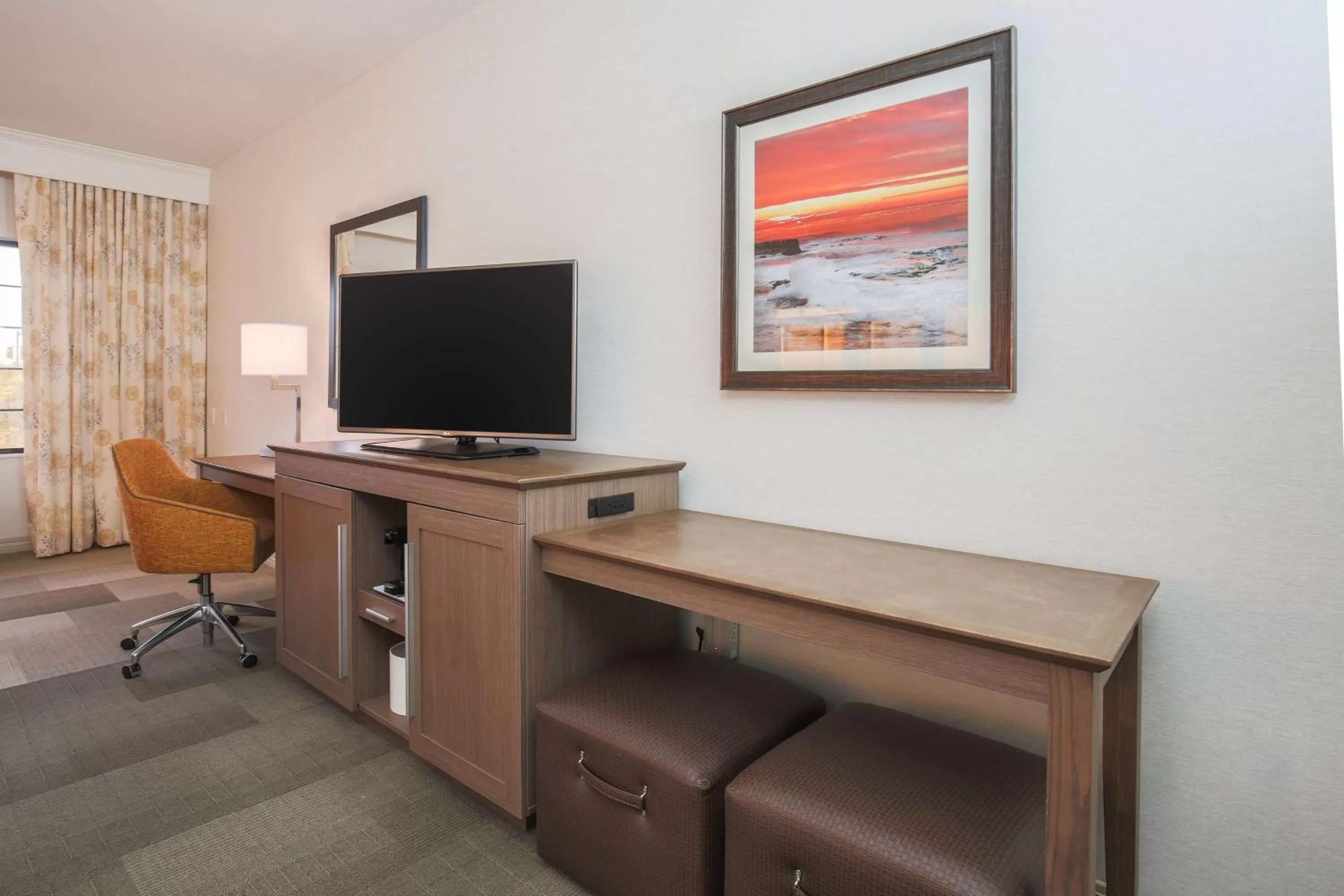 TV and multimedia in Hampton Inn & Suites Camarillo