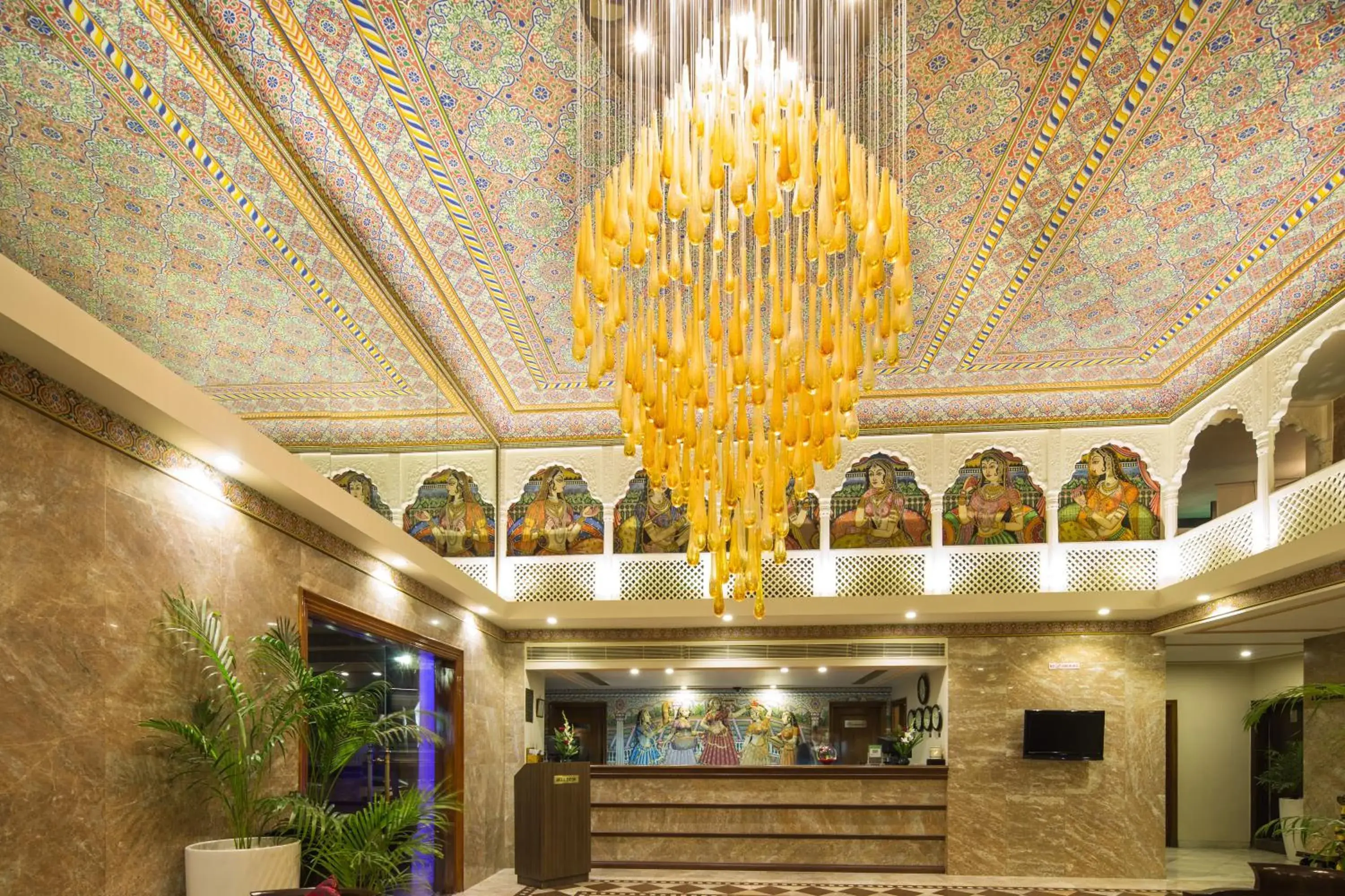 Lobby or reception in Vesta Maurya Palace