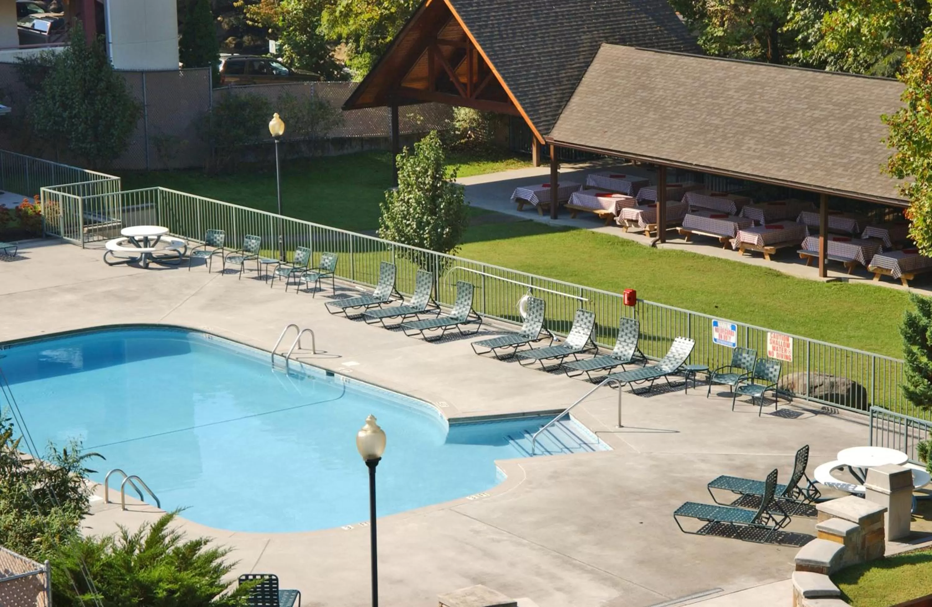 Patio in Glenstone Lodge