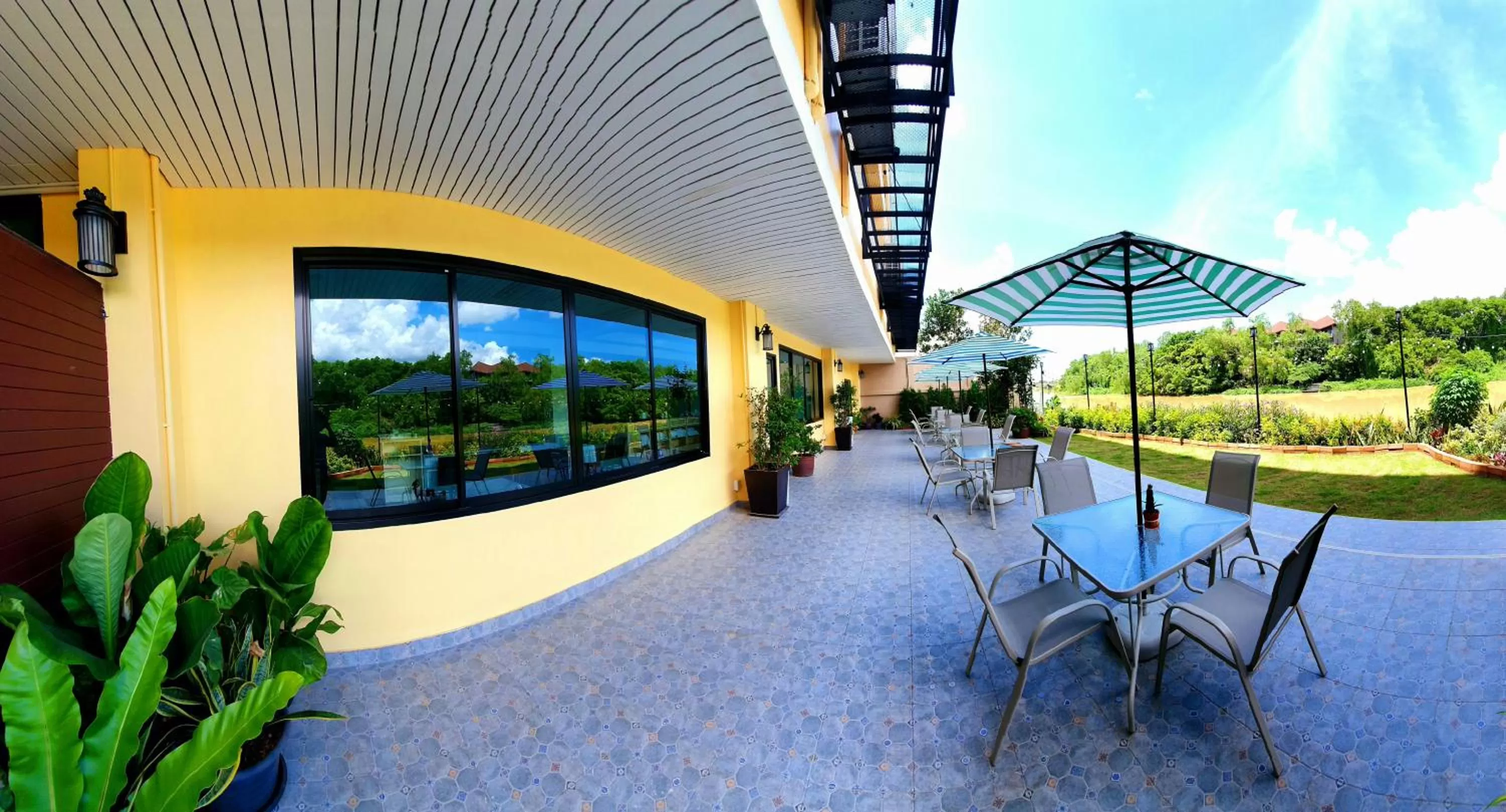 Garden view in USABAI Riverside Boutique Hotel