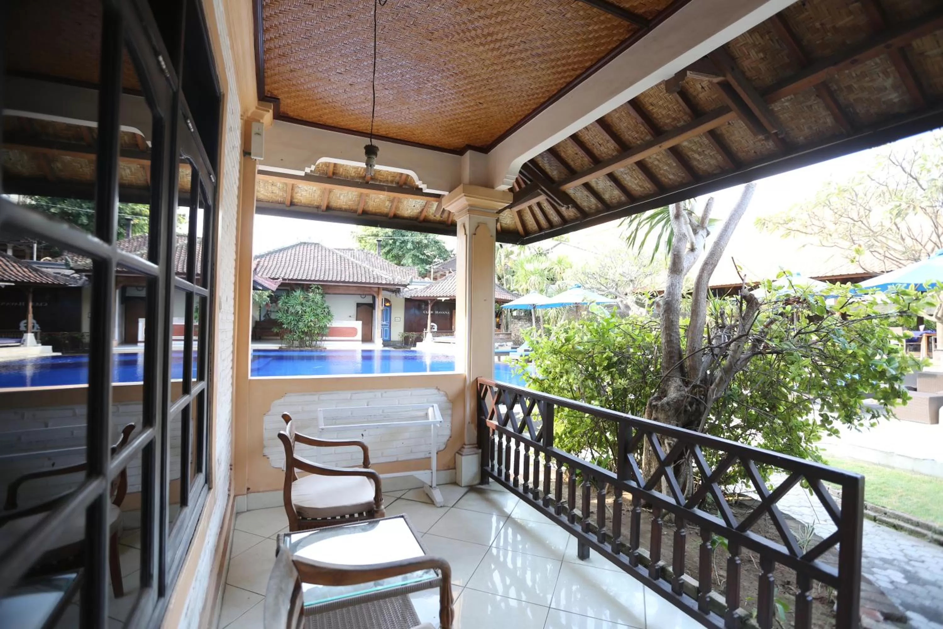 Balcony/Terrace in Fat Yogi Cottages