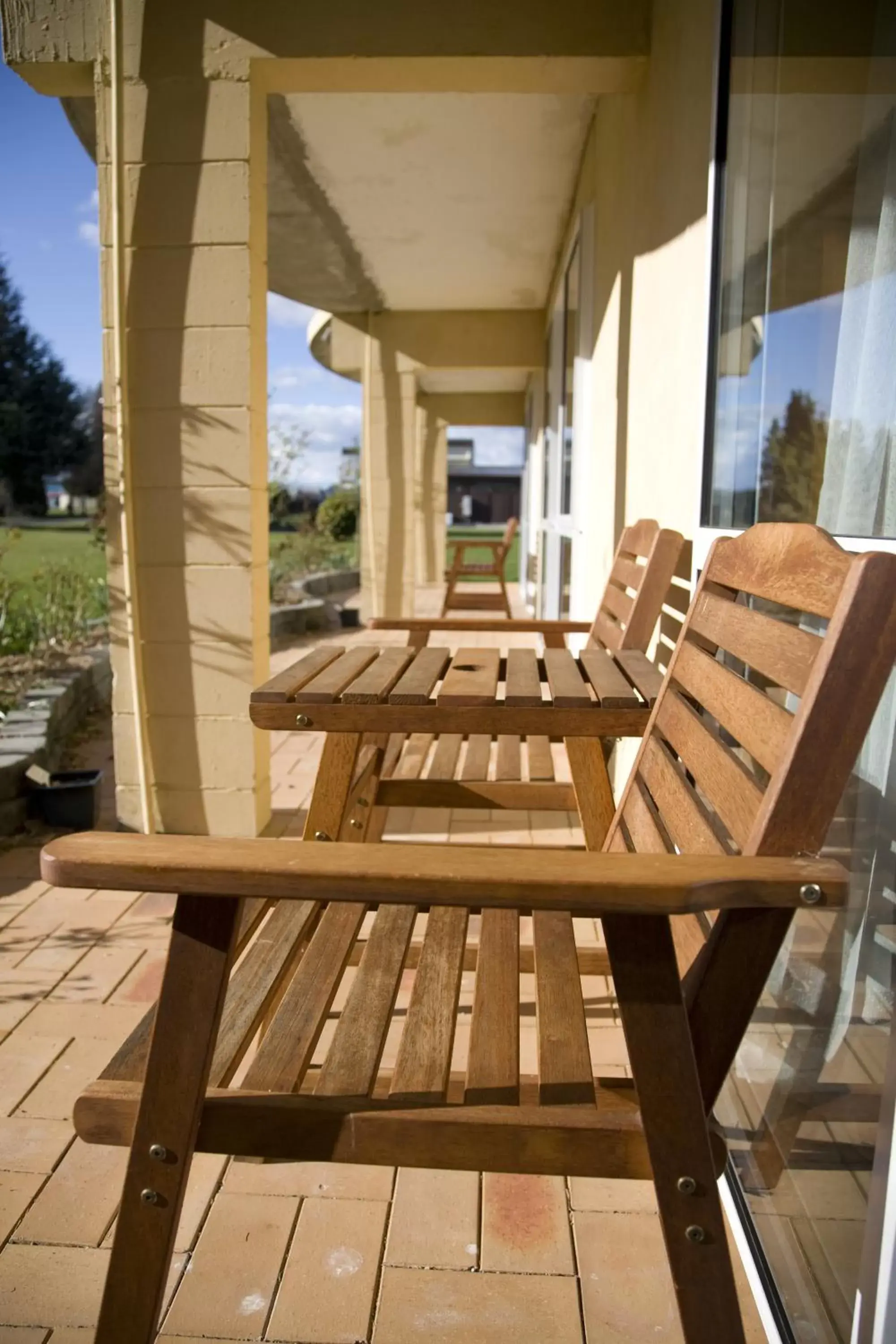 Patio in Parklands Motel