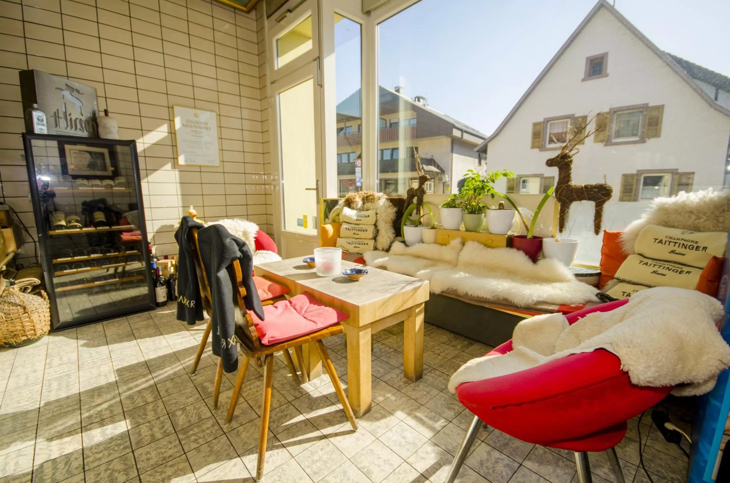 Seating area in Badischer Landgasthof Hirsch