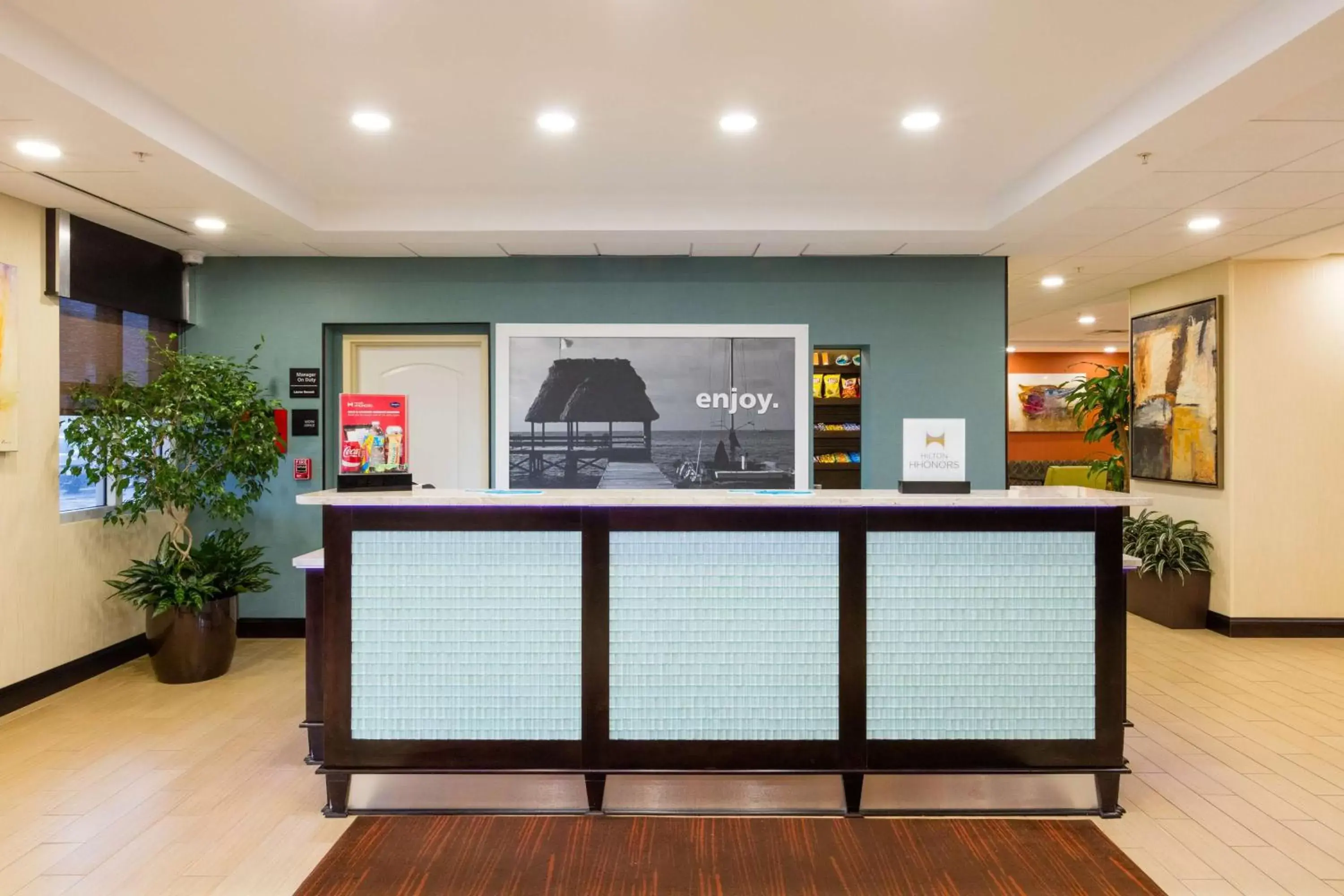 Lobby or reception in Hampton Inn Daytona Beach/Beachfront Lobby or reception in Hampton Inn Daytona Beach/Beachfront