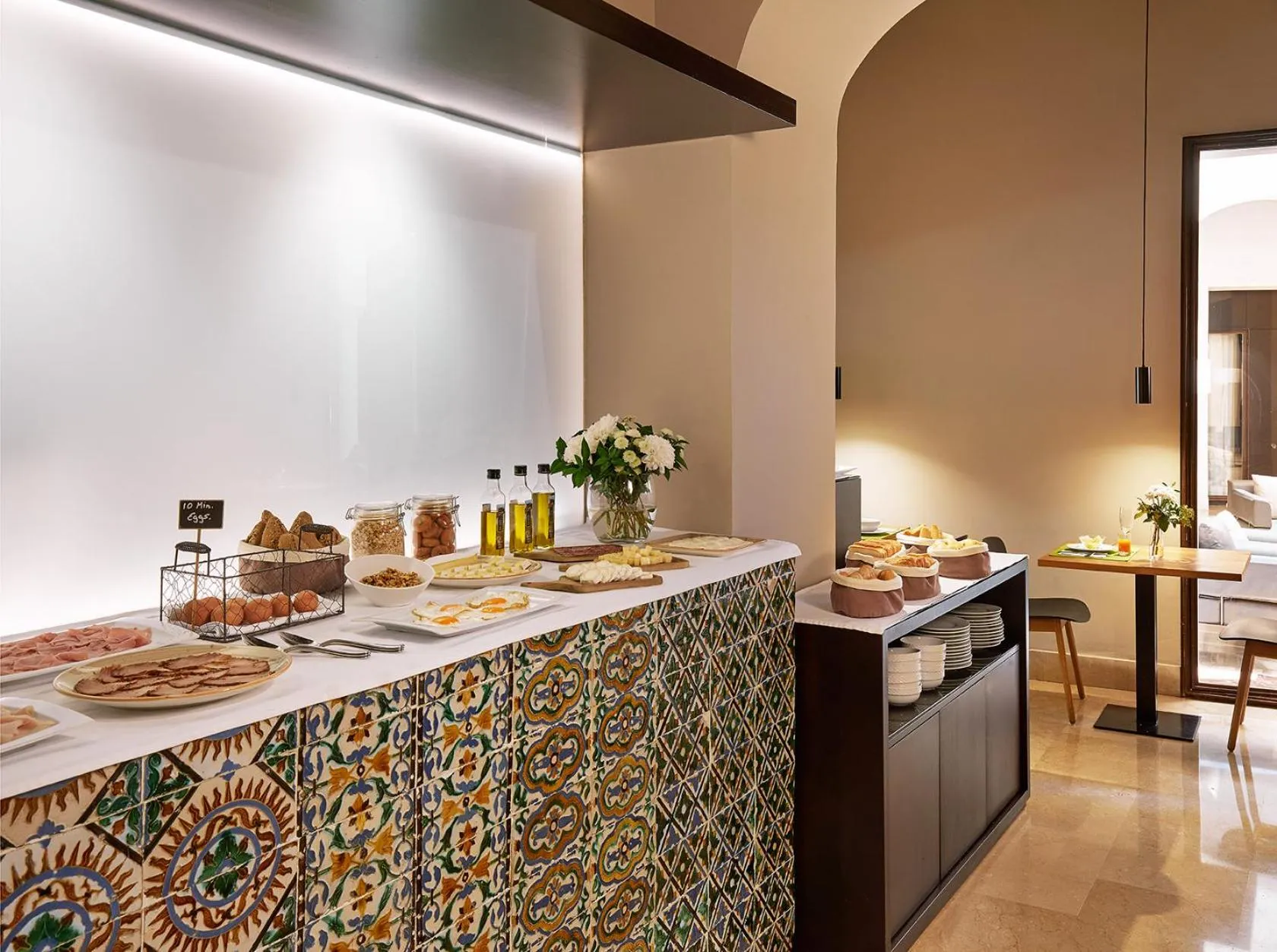 Buffet breakfast in Hotel Posada del Lucero