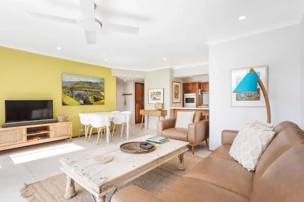 Living room, Seating Area in Byron Pacific Apartments - On Clarkes Beach