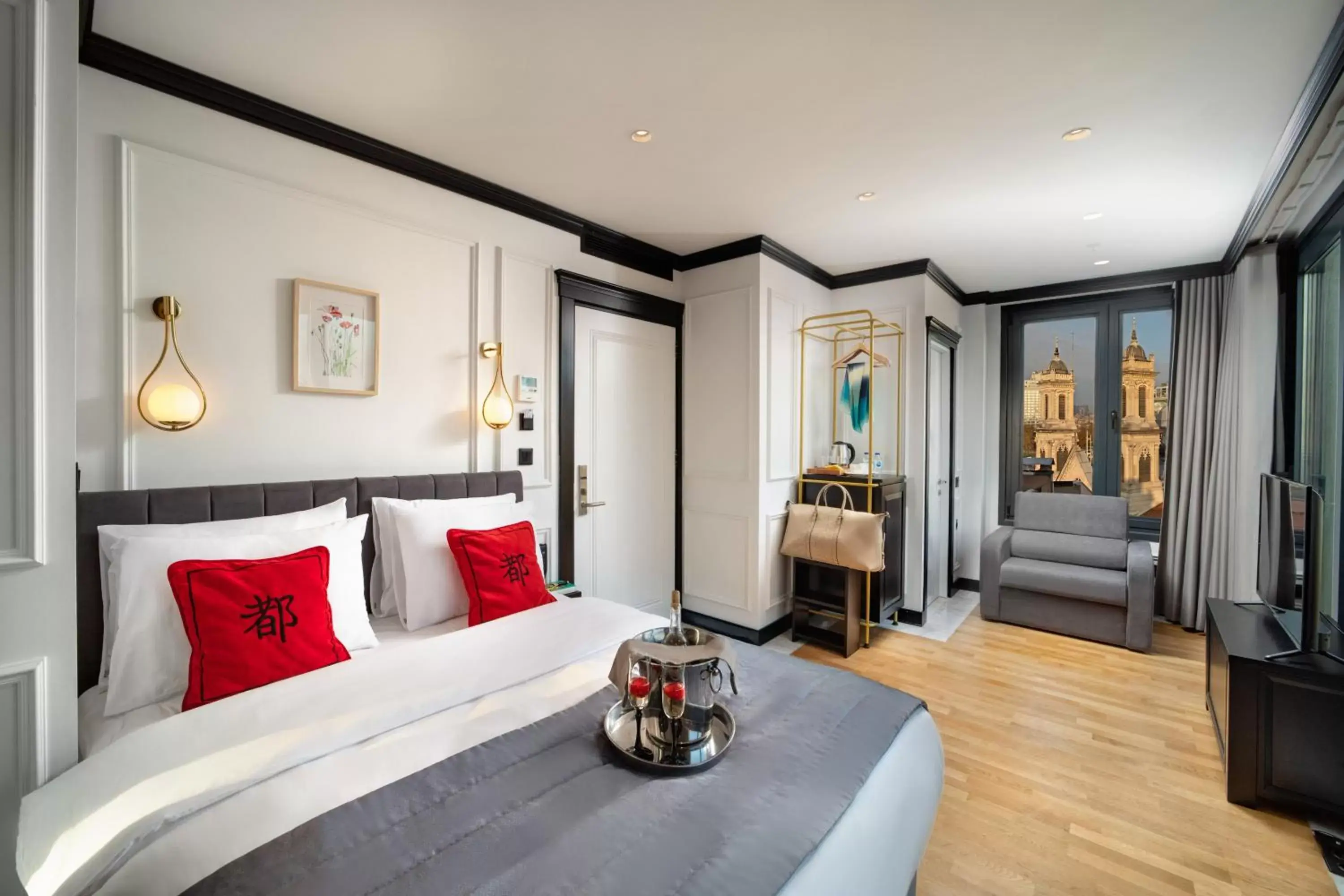 View (from property/room), Bed in The Trinity Hotel Taksim - Special Category View (from property/room), Bed in The Trinity Hotel Taksim - Special Category