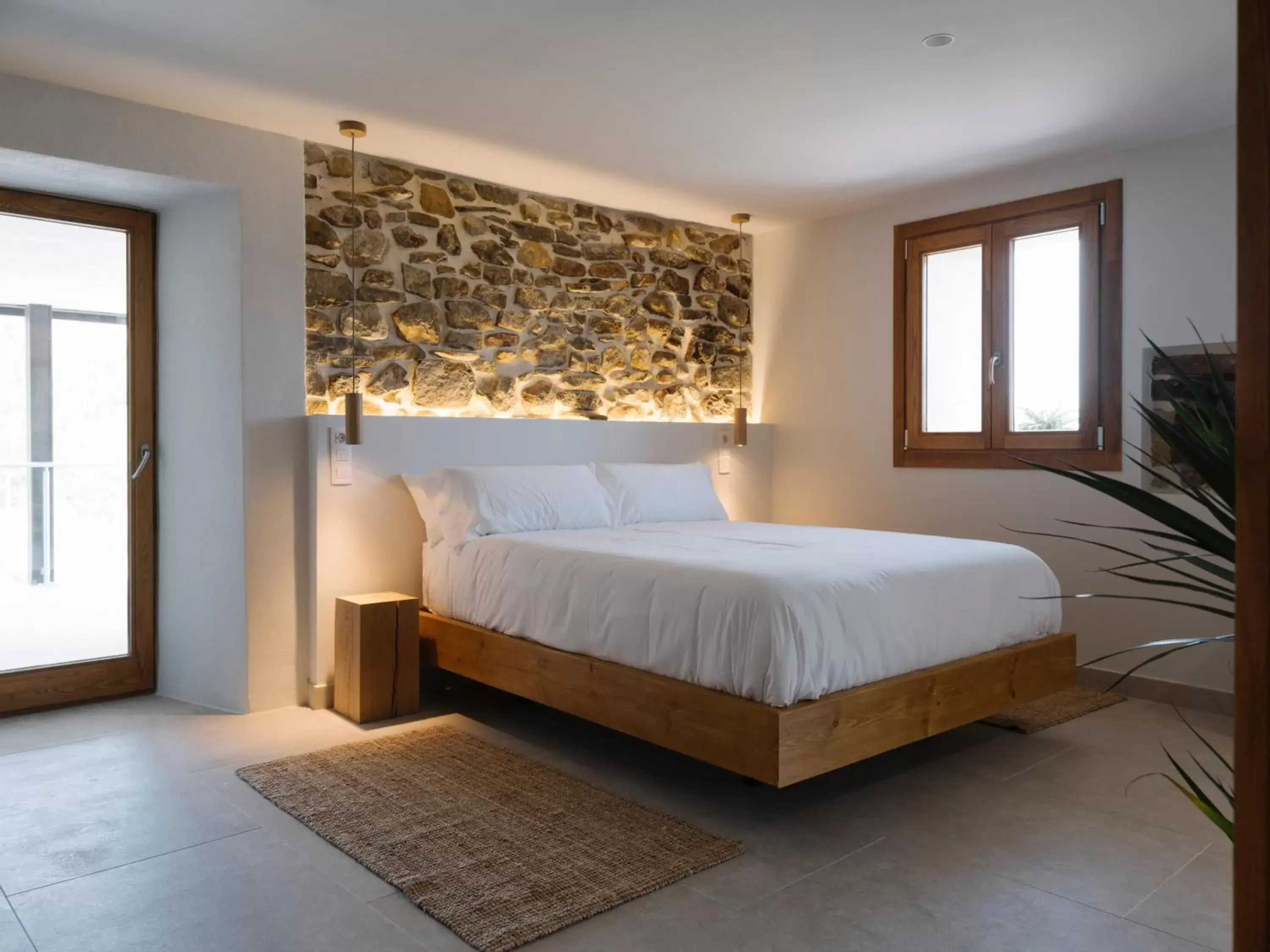 Bed in Hotel Nafarrola