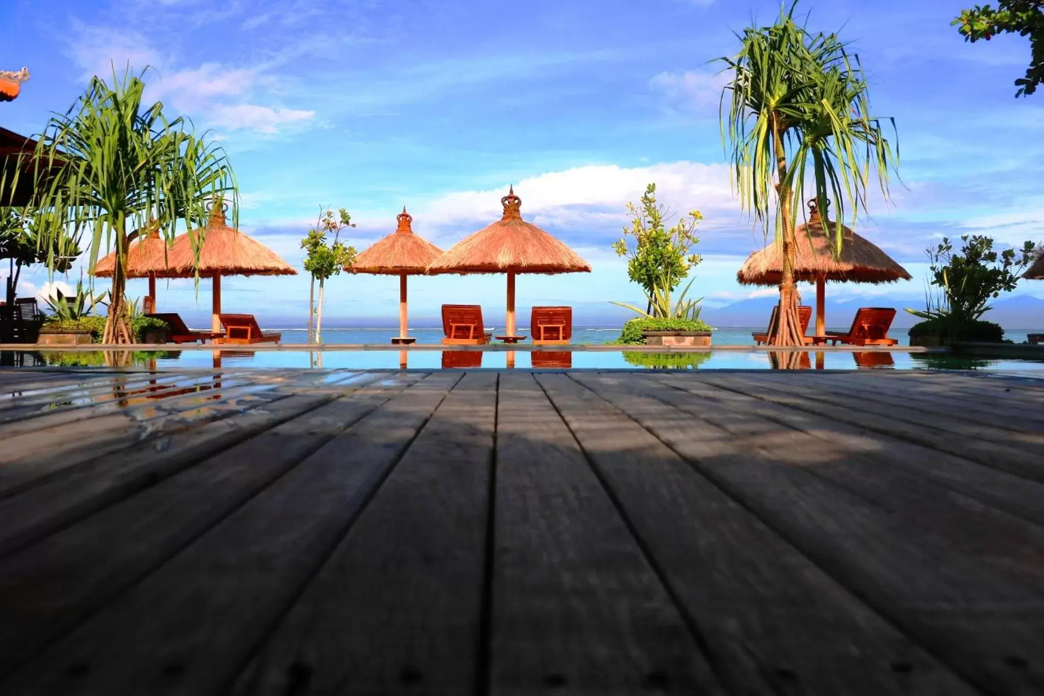 Pool view in Pemedal Beach Resort Pool view in Pemedal Beach Resort