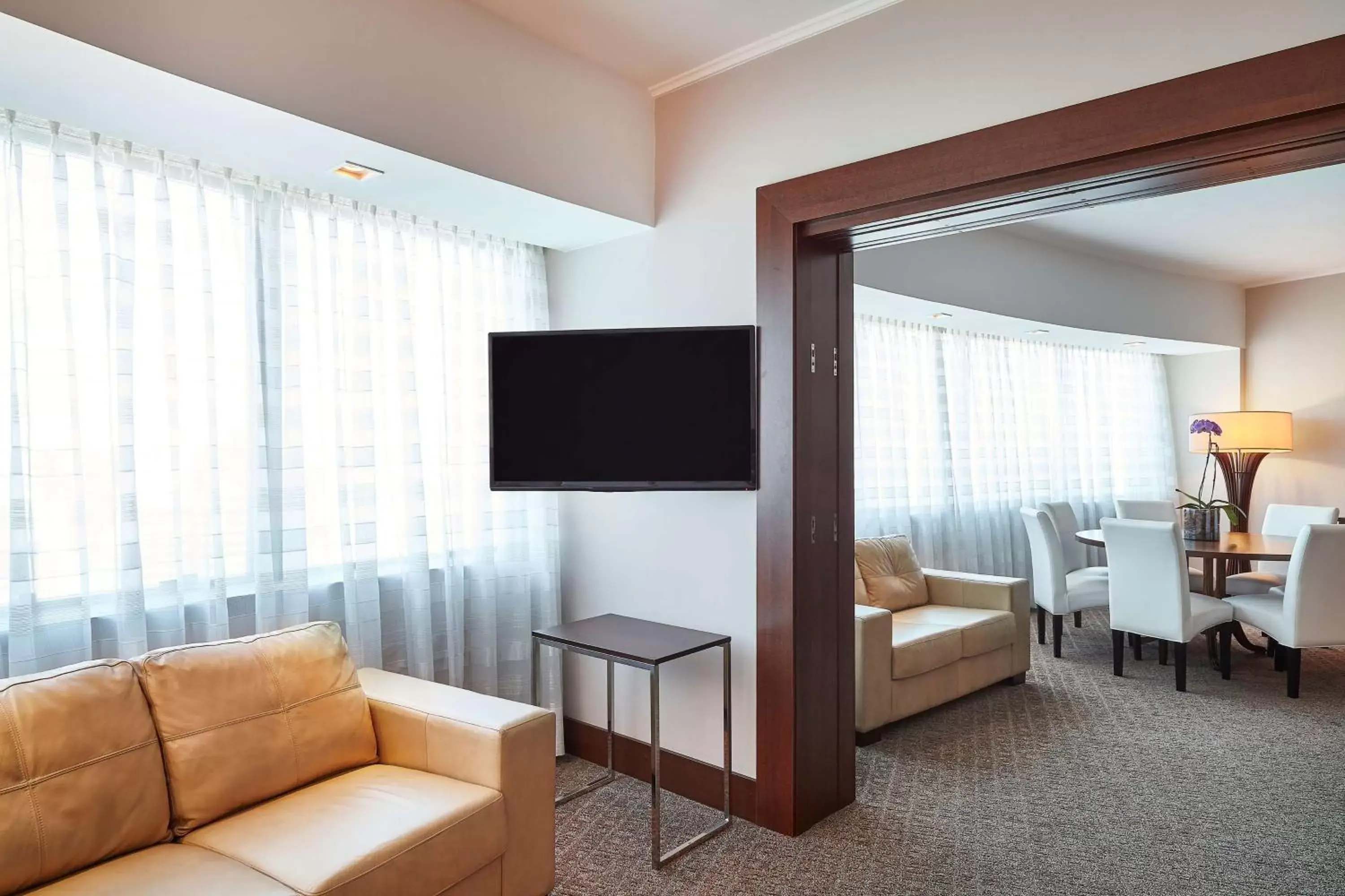 Bedroom, TV/Entertainment Center in Hilton Porto Alegre, Brazil