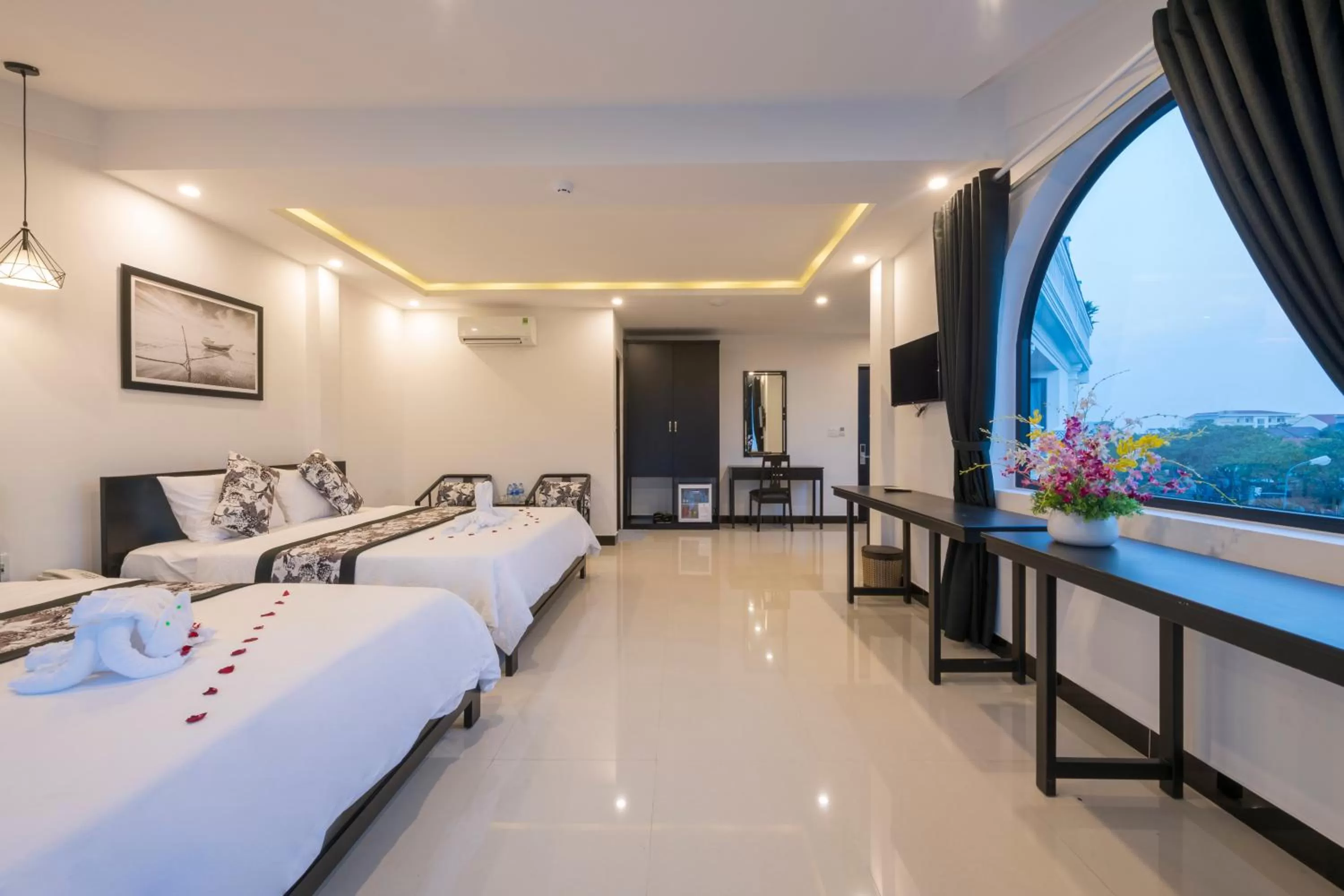 Photo of the whole room, Bed in Hoianation Villas Hotel