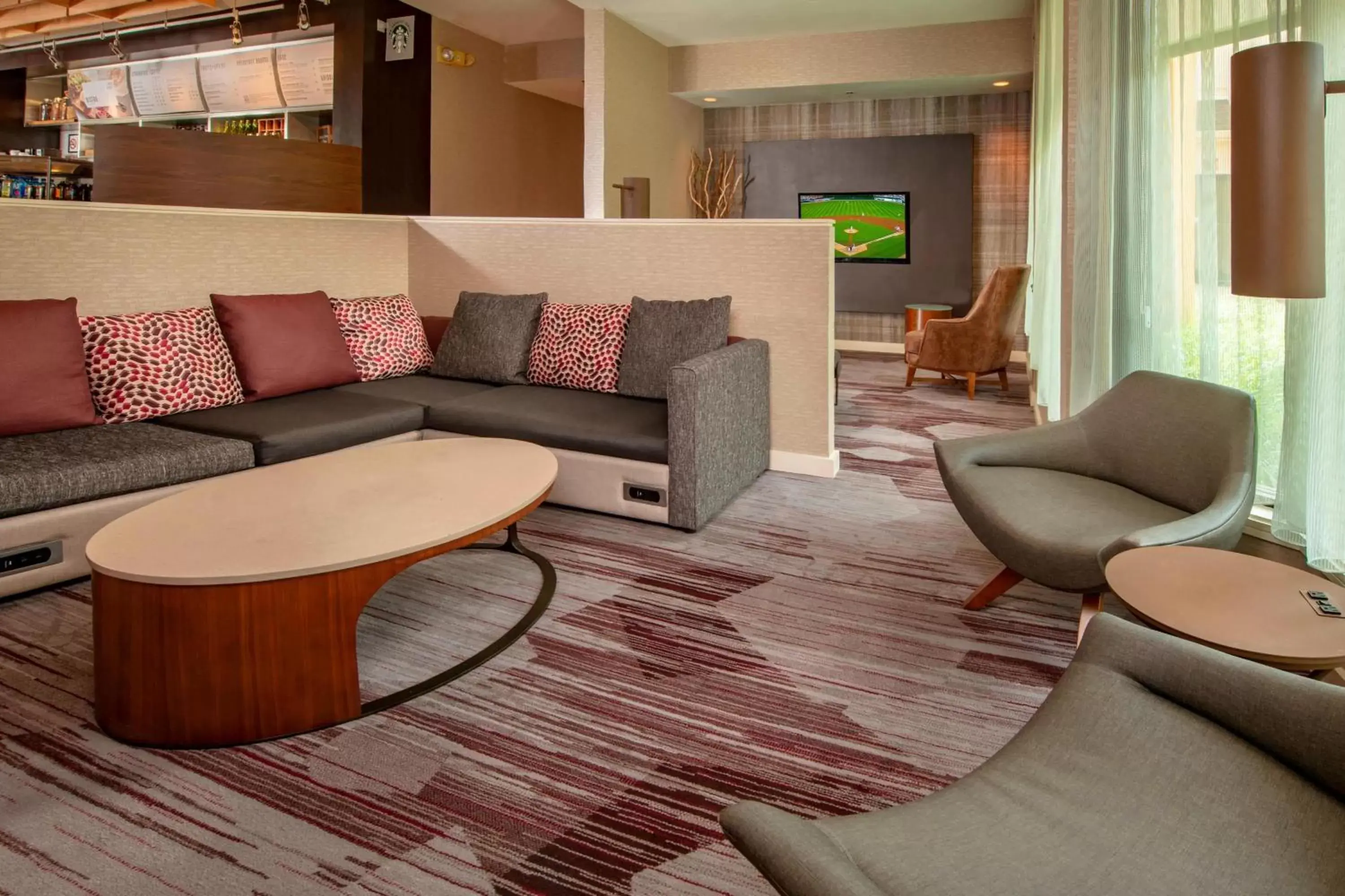 Lobby or reception, Seating Area in Courtyard by Marriott Rockville