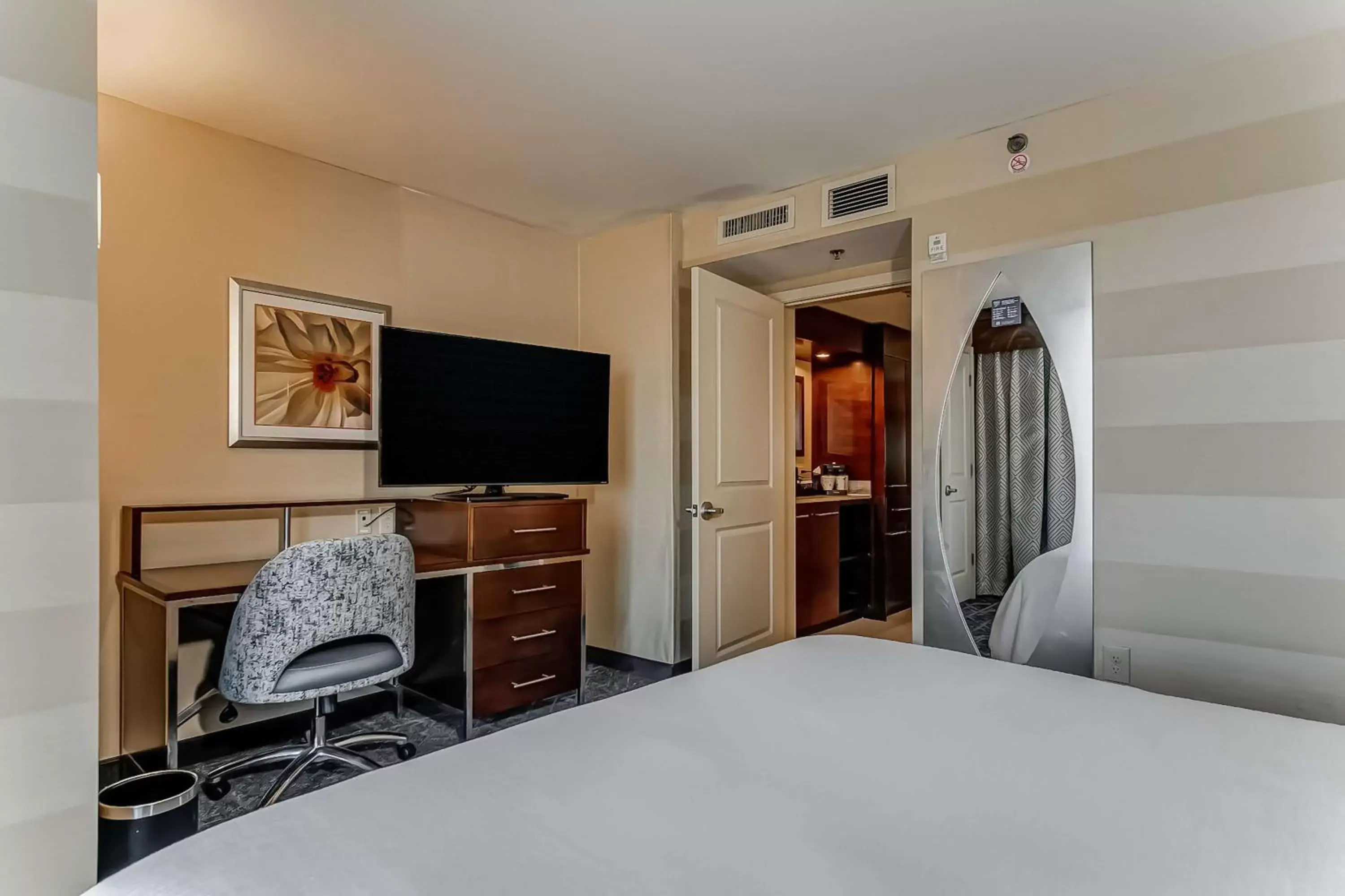 Bedroom, TV/Entertainment Center in Embassy Suites Atlanta - Kennesaw Town Center