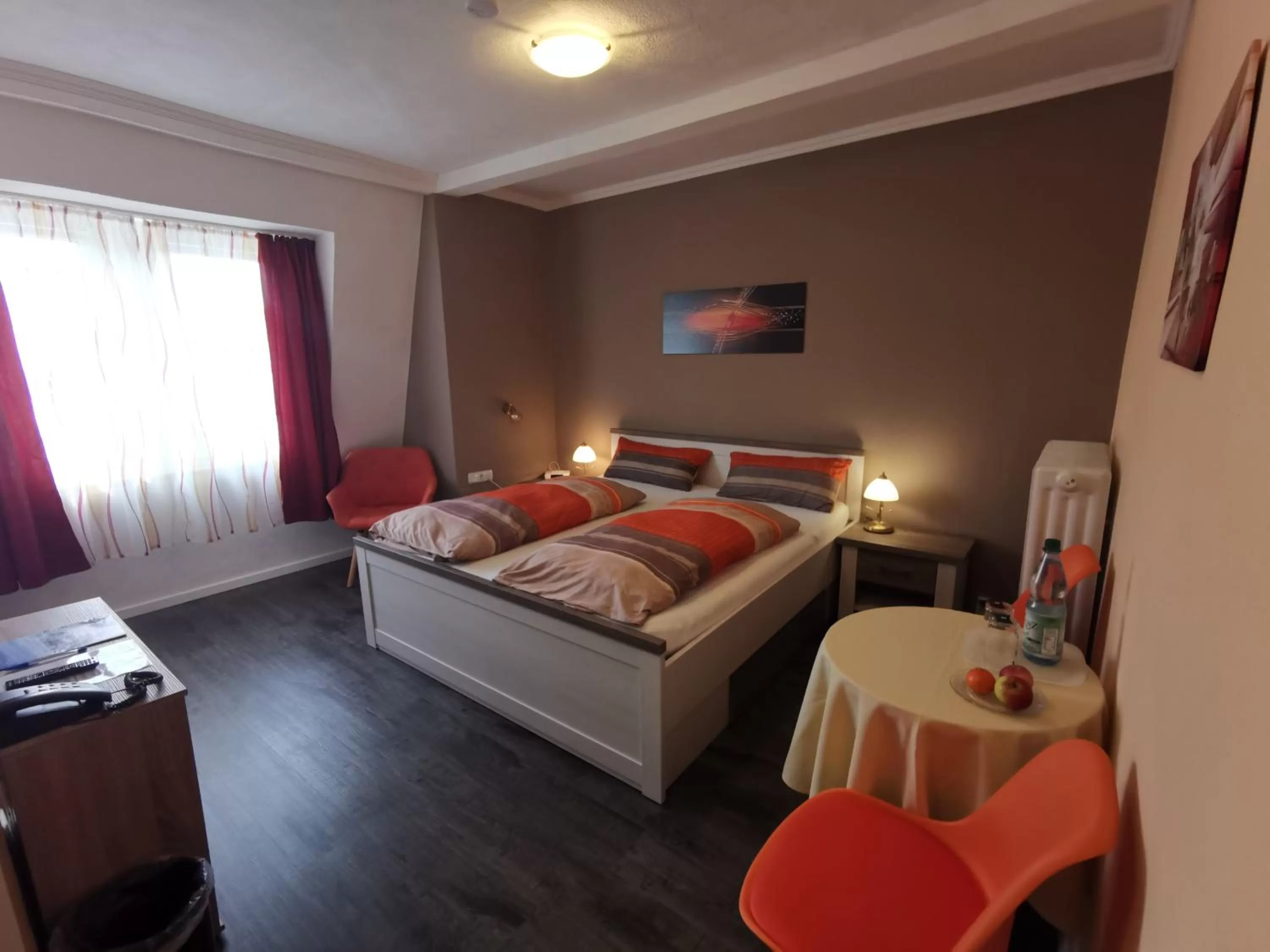 Bed in Haus am Kurpark Hotel Garni