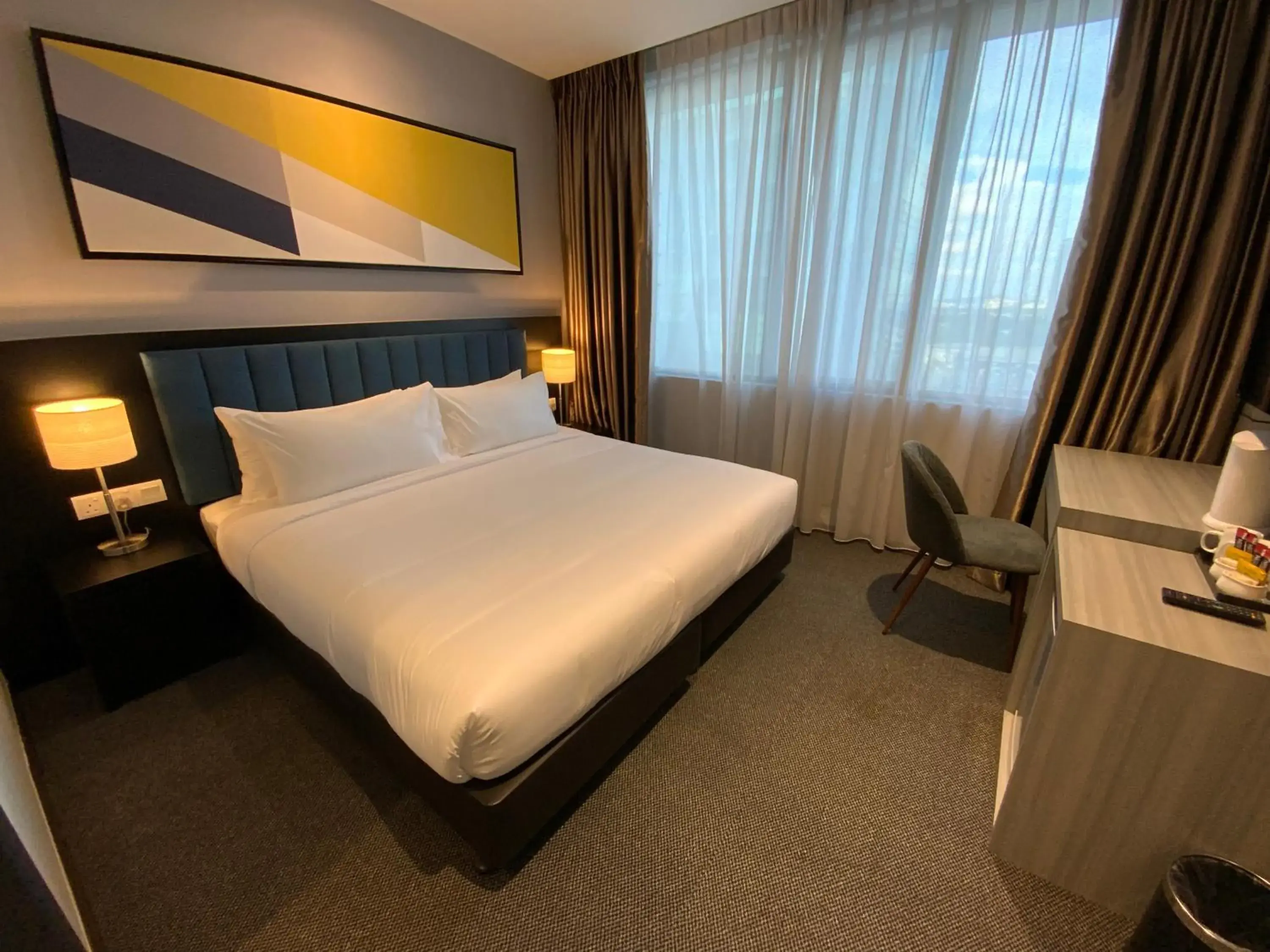 Bed in Fives Hotel Johor Bahru City Centre