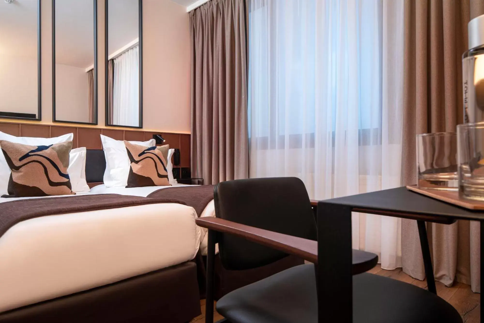 Bed in Hôtel du Port Bed in Hôtel du Port