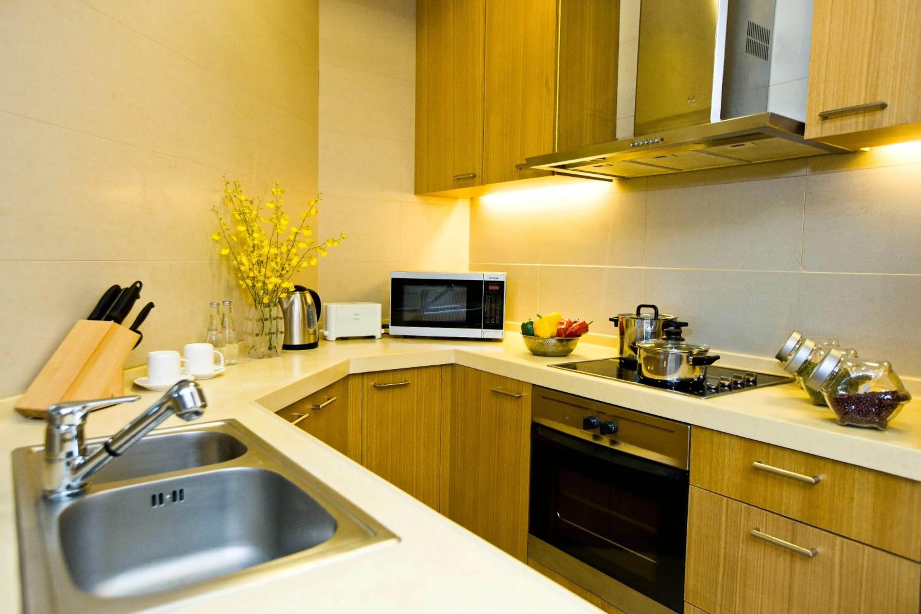 Kitchen or kitchenette in Somerset International Building Tianjin