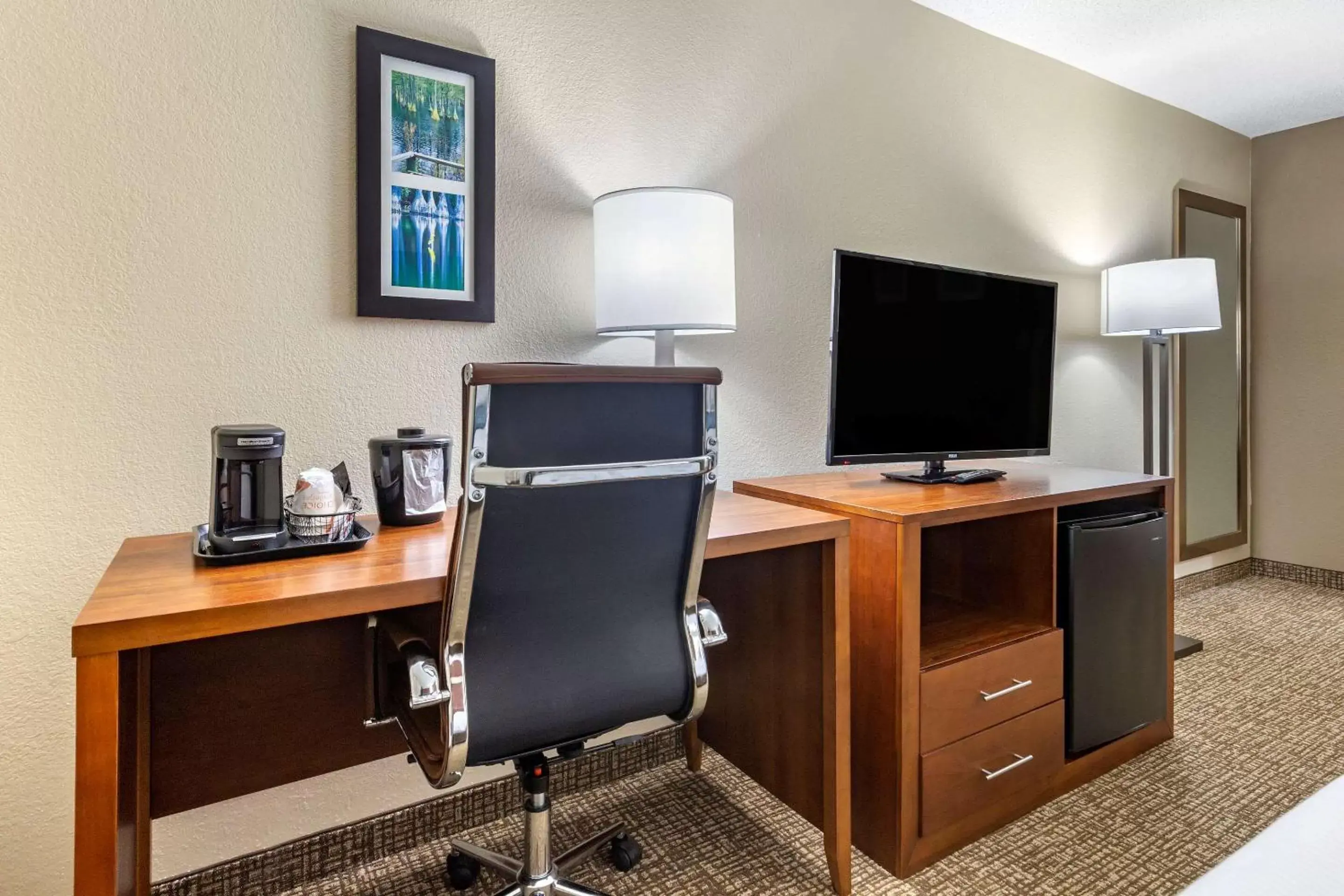 Photo of the whole room, TV/Entertainment Center in Comfort Inn & Suites Spring Lake - Fayetteville Near Fort Liberty