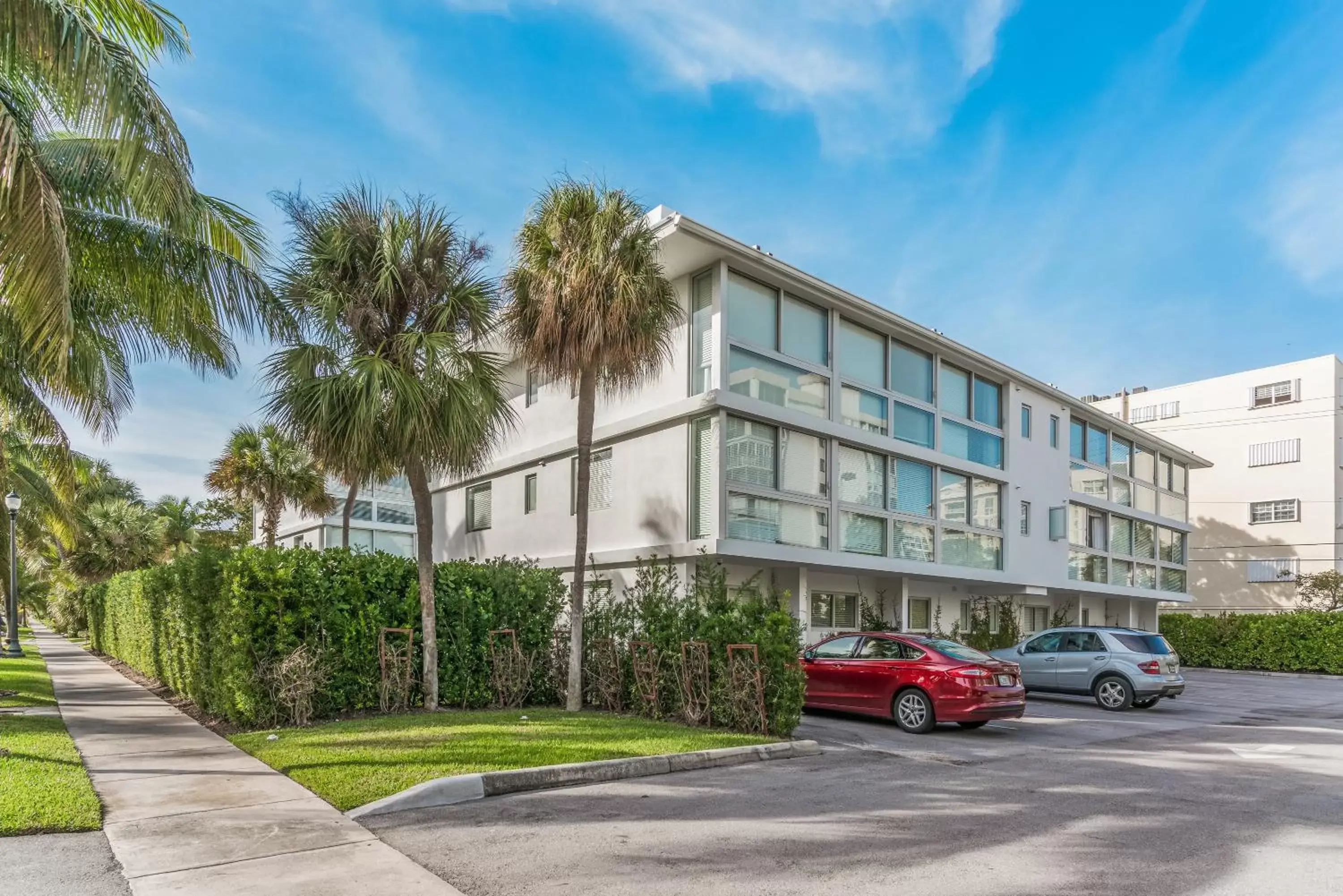 Property Building in Beach Haus Key Biscayne Contemporary Apartments