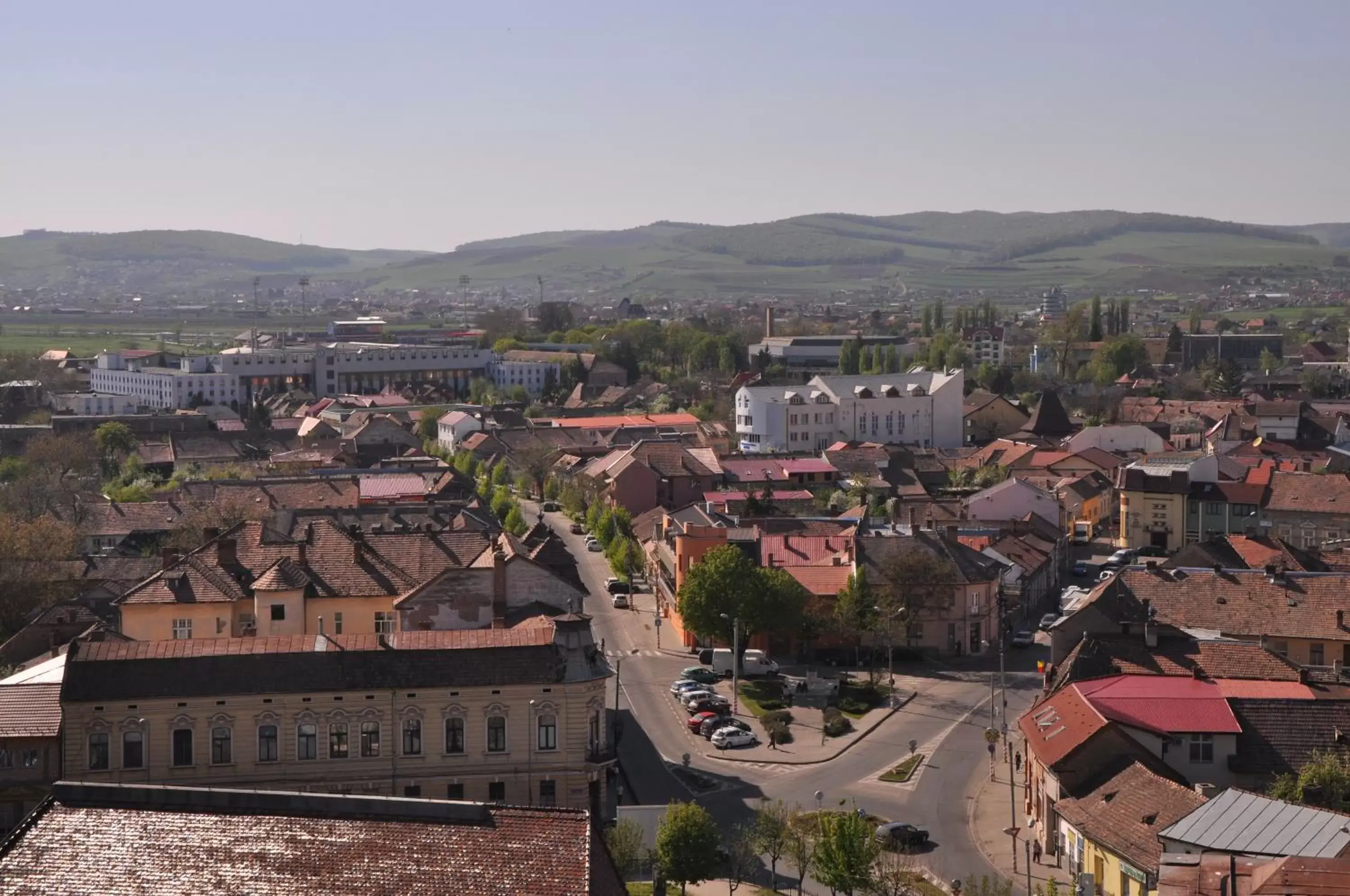 City view, Bird's-eye View in Continental Forum Tirgu Mures