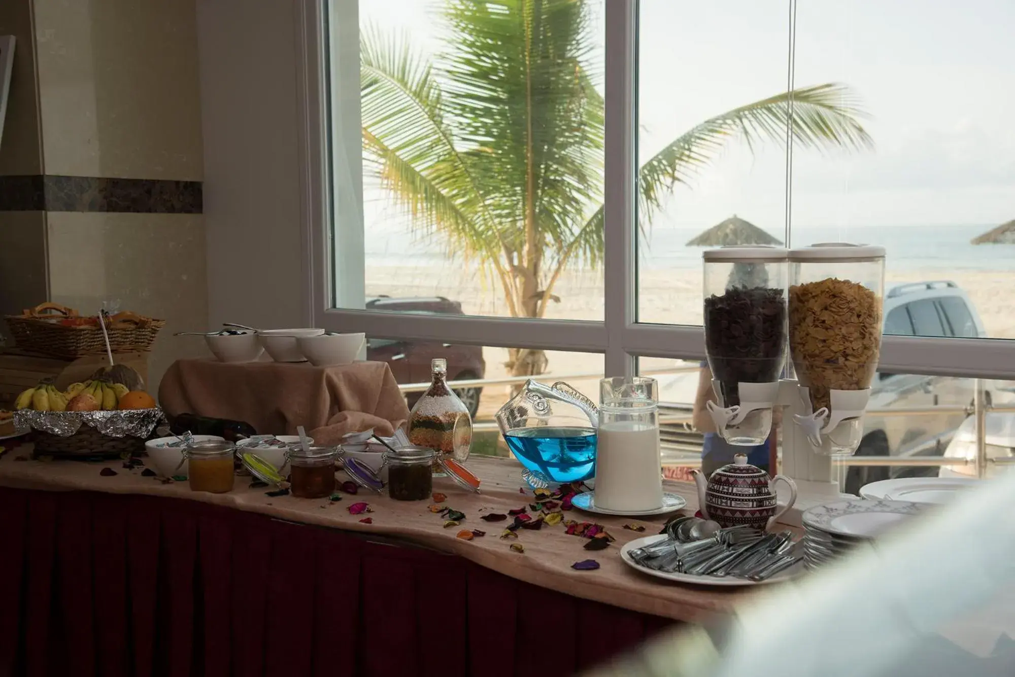 Continental breakfast in Salalah Beach Resort Hotel