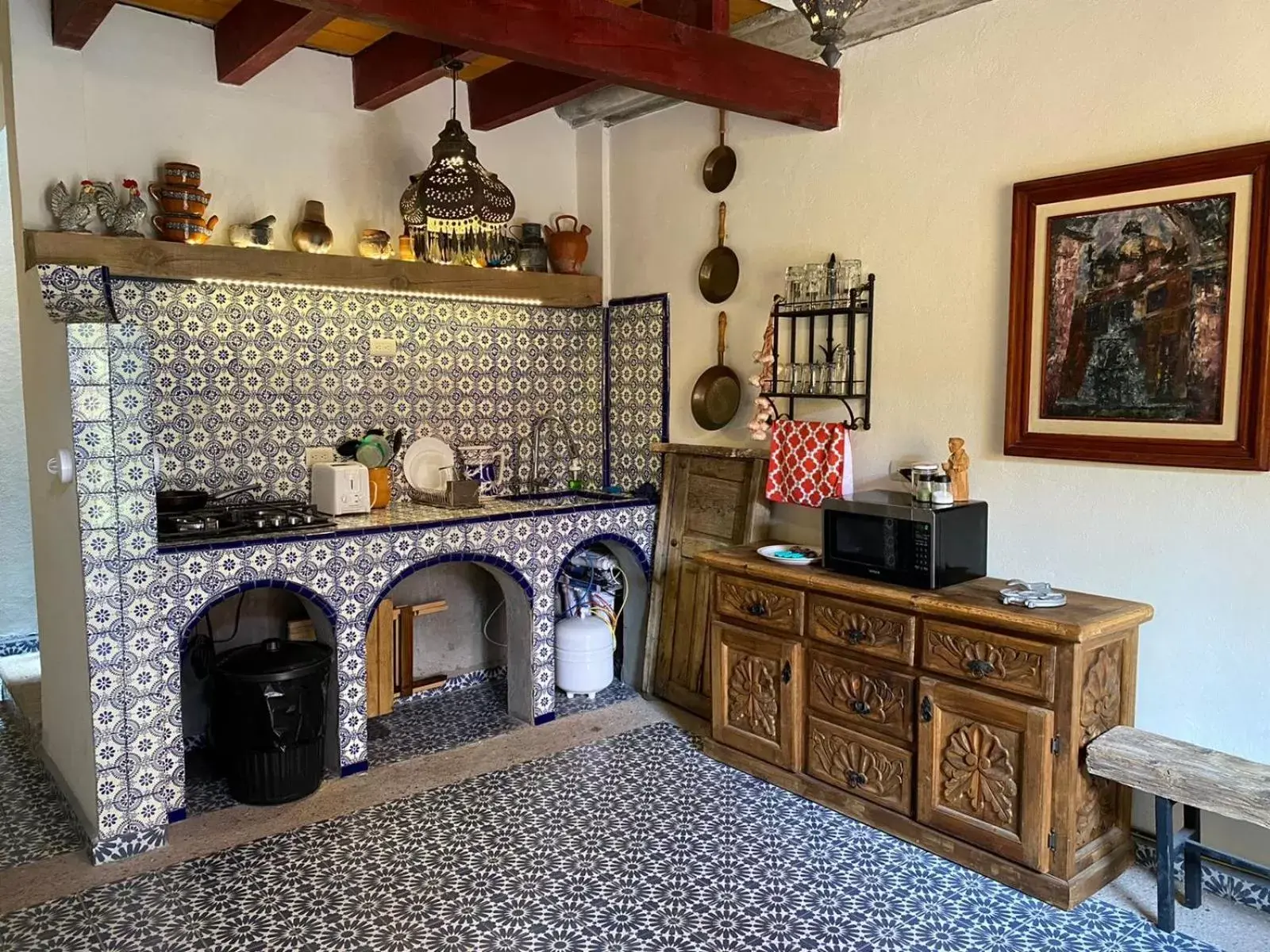 Kitchen or kitchenette, Lobby/Reception in Nunó