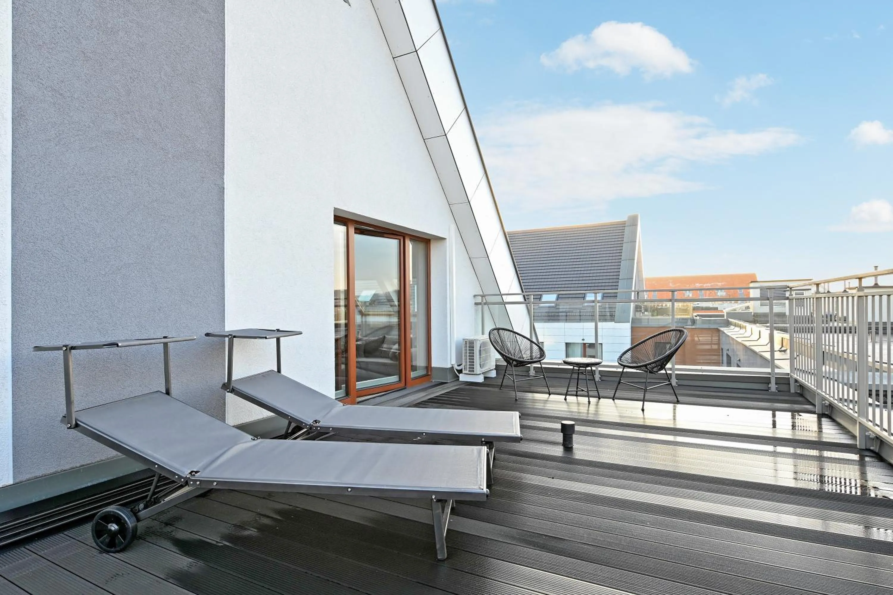 Balcony/Terrace in GRANO APARTMENTS Gdańsk Motława SPA & Wellness