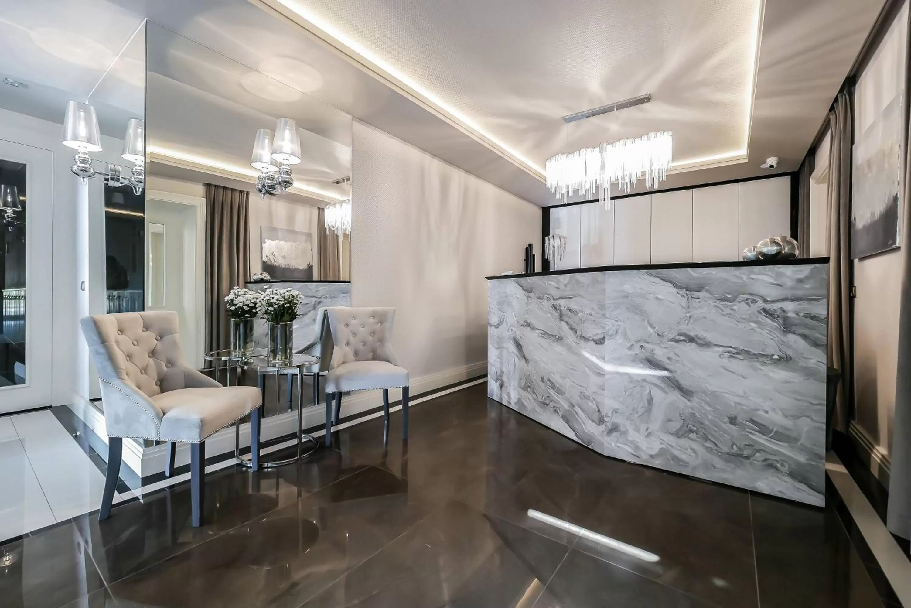 Lobby or reception in Hotel Biały Dom