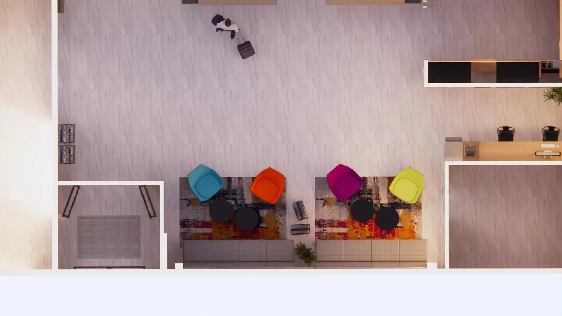 Lobby or reception, Floor Plan in Developer Inn & Suites Airport JAX