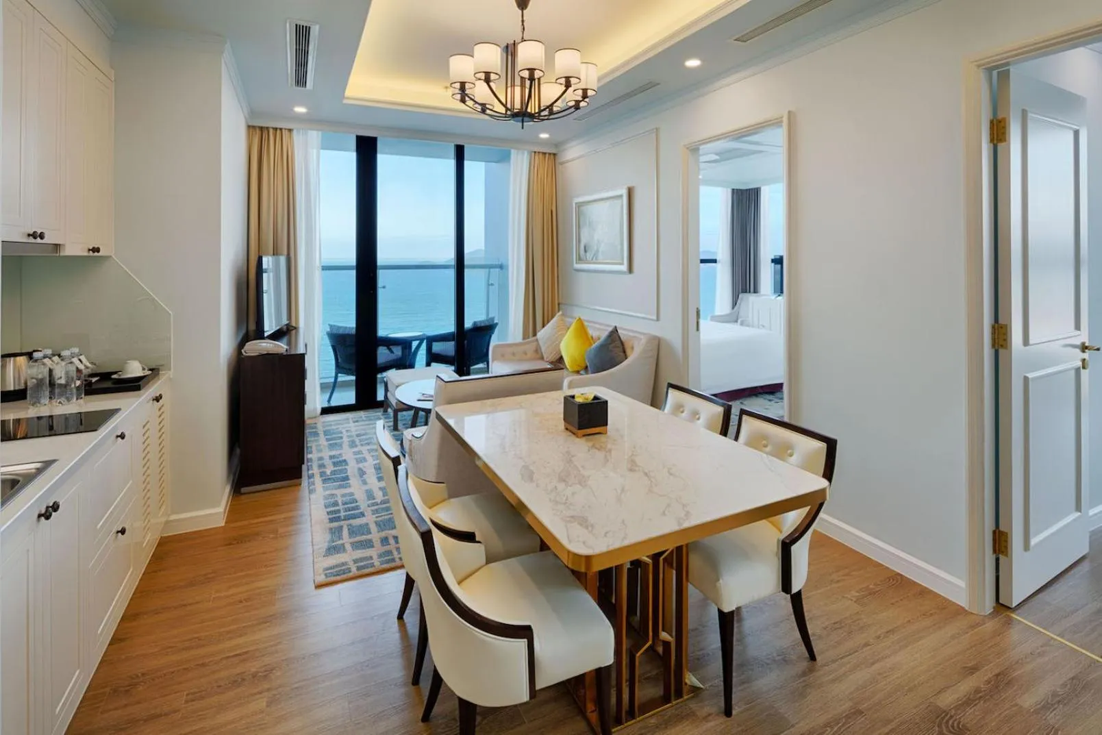 Living room in Vinpearl Beachfront Nha Trang