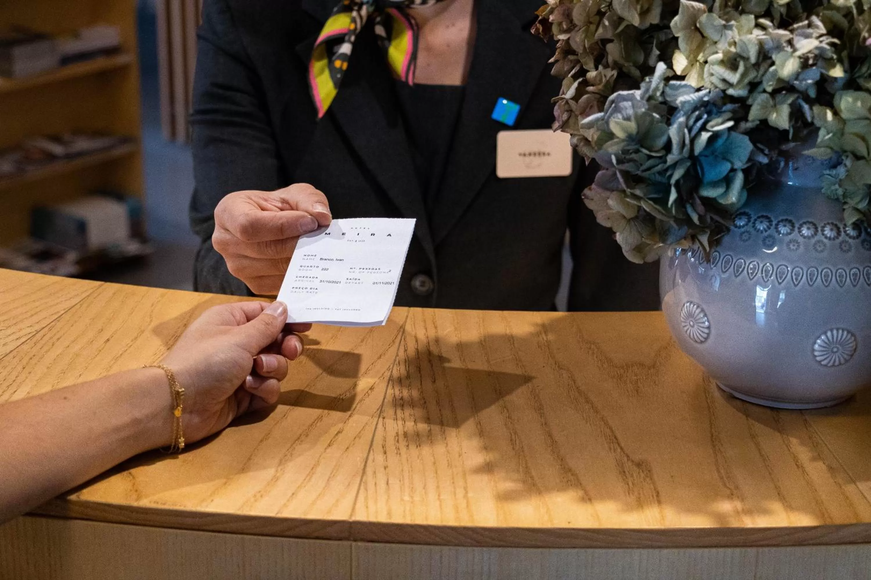 Lobby or reception in Hotel Meira