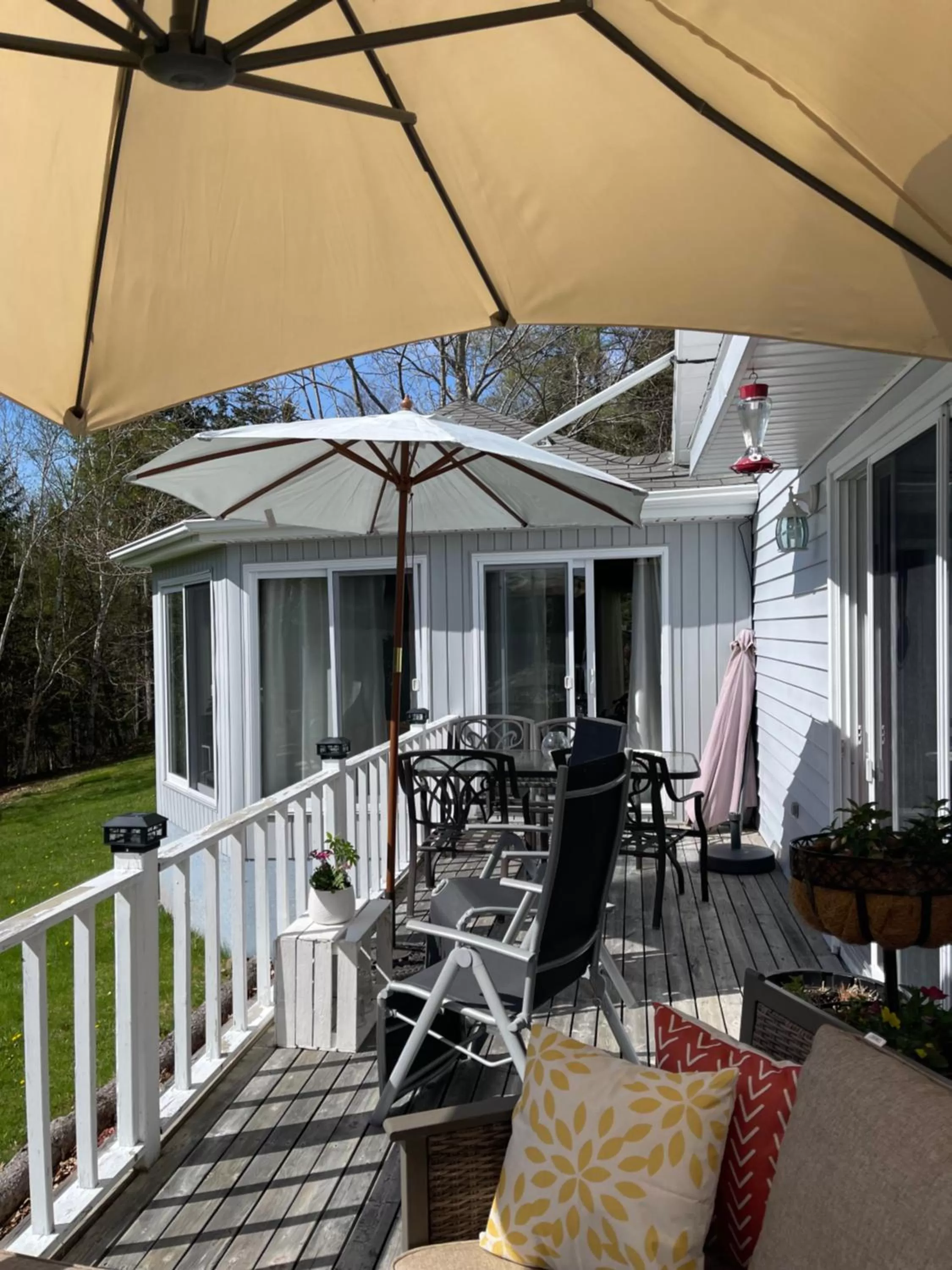 Balcony/Terrace in Forest & Lake PEI Bed & Breakfast