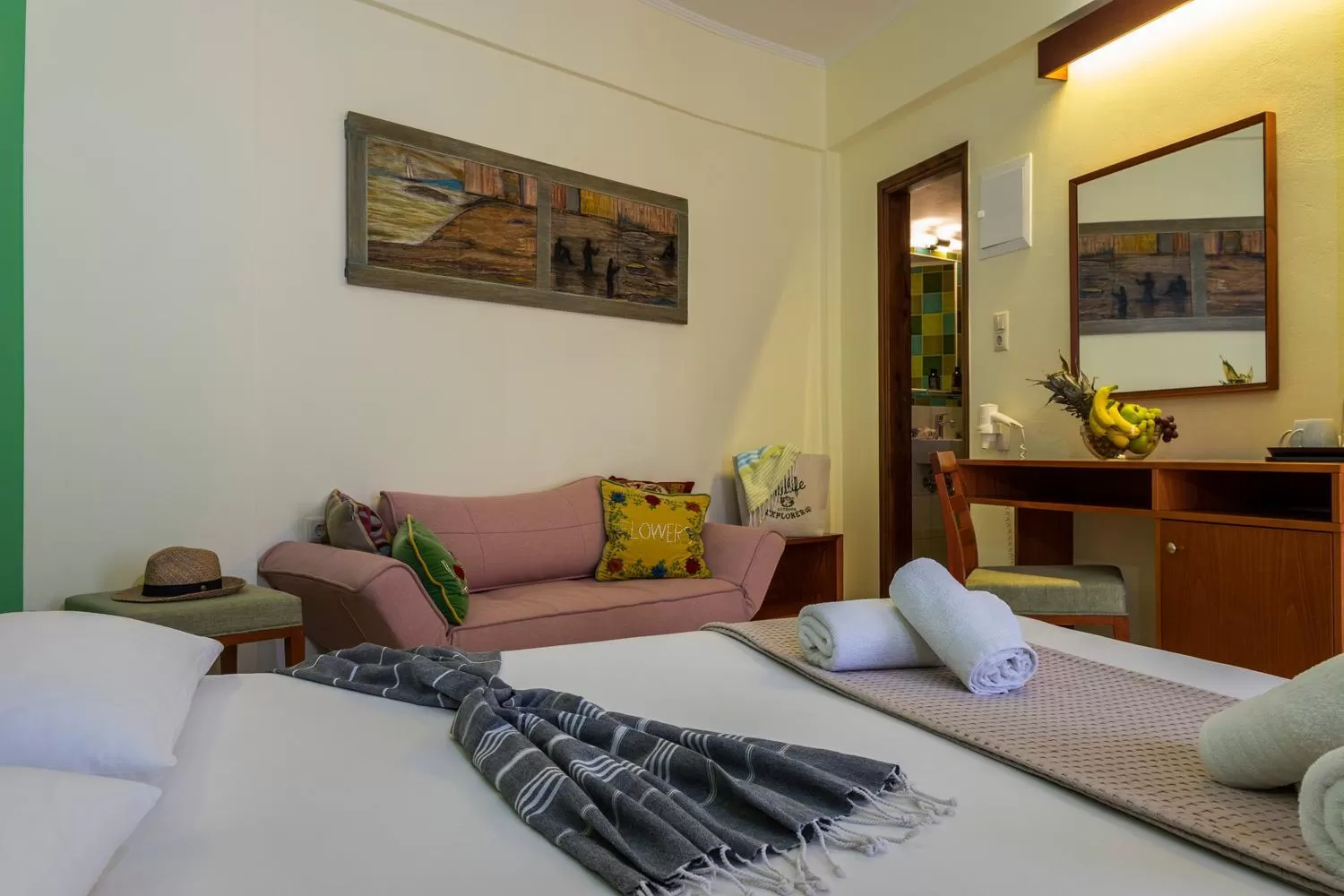 Bed in Aris Boutique Hotel