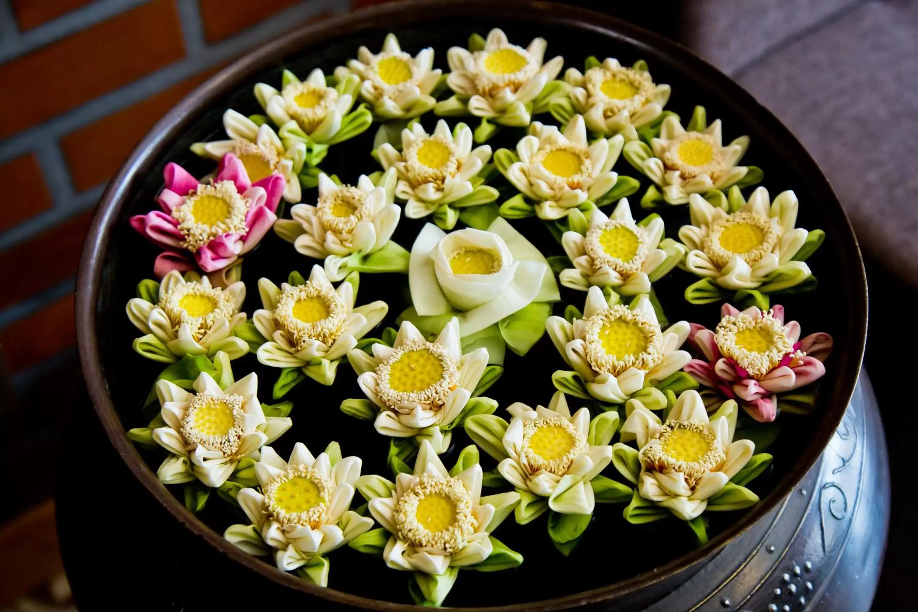 Decorative detail, Food in BB Angkor Residence