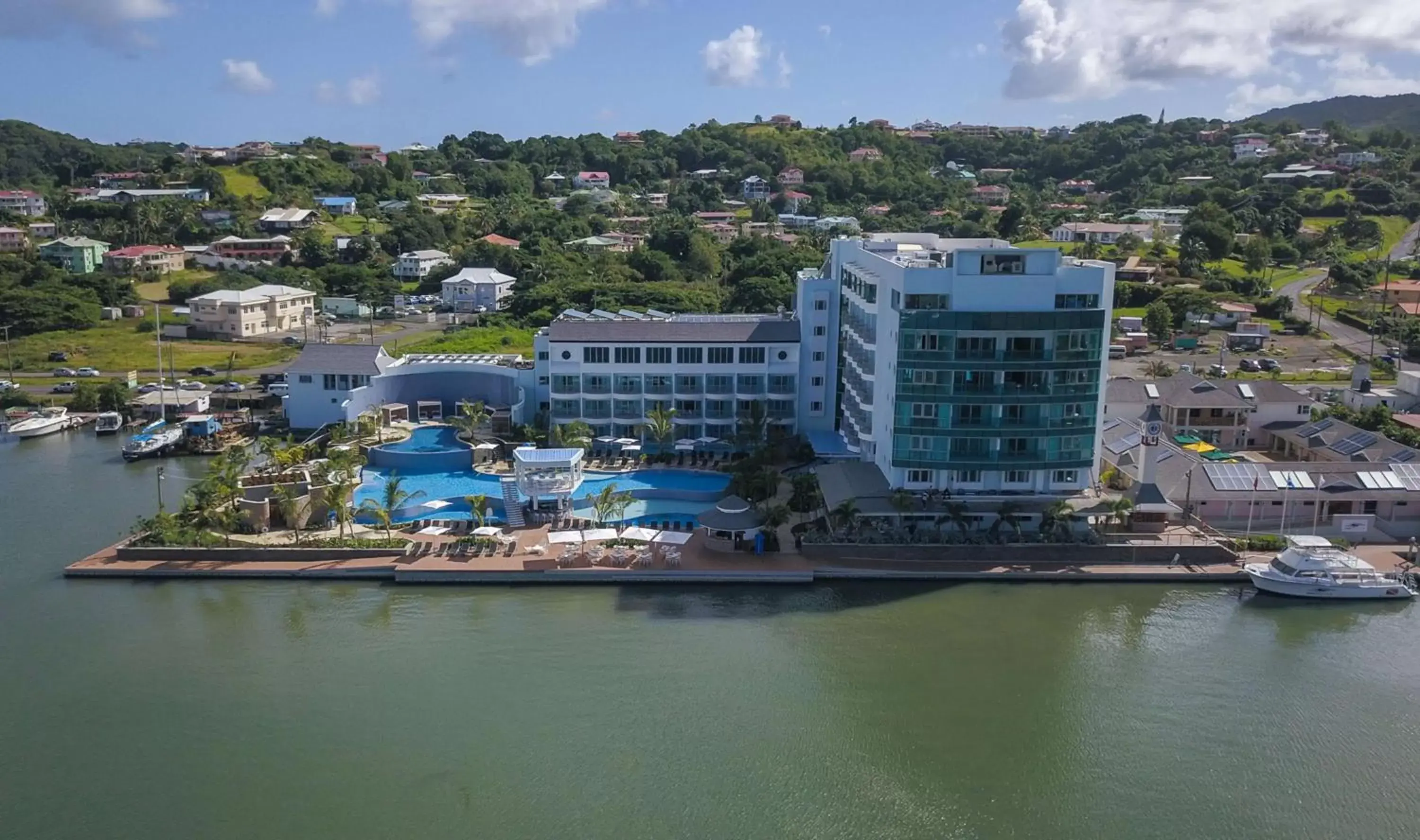Property building, Bird's-eye View in Harbor Club St Lucia, Curio Collection by Hilton
