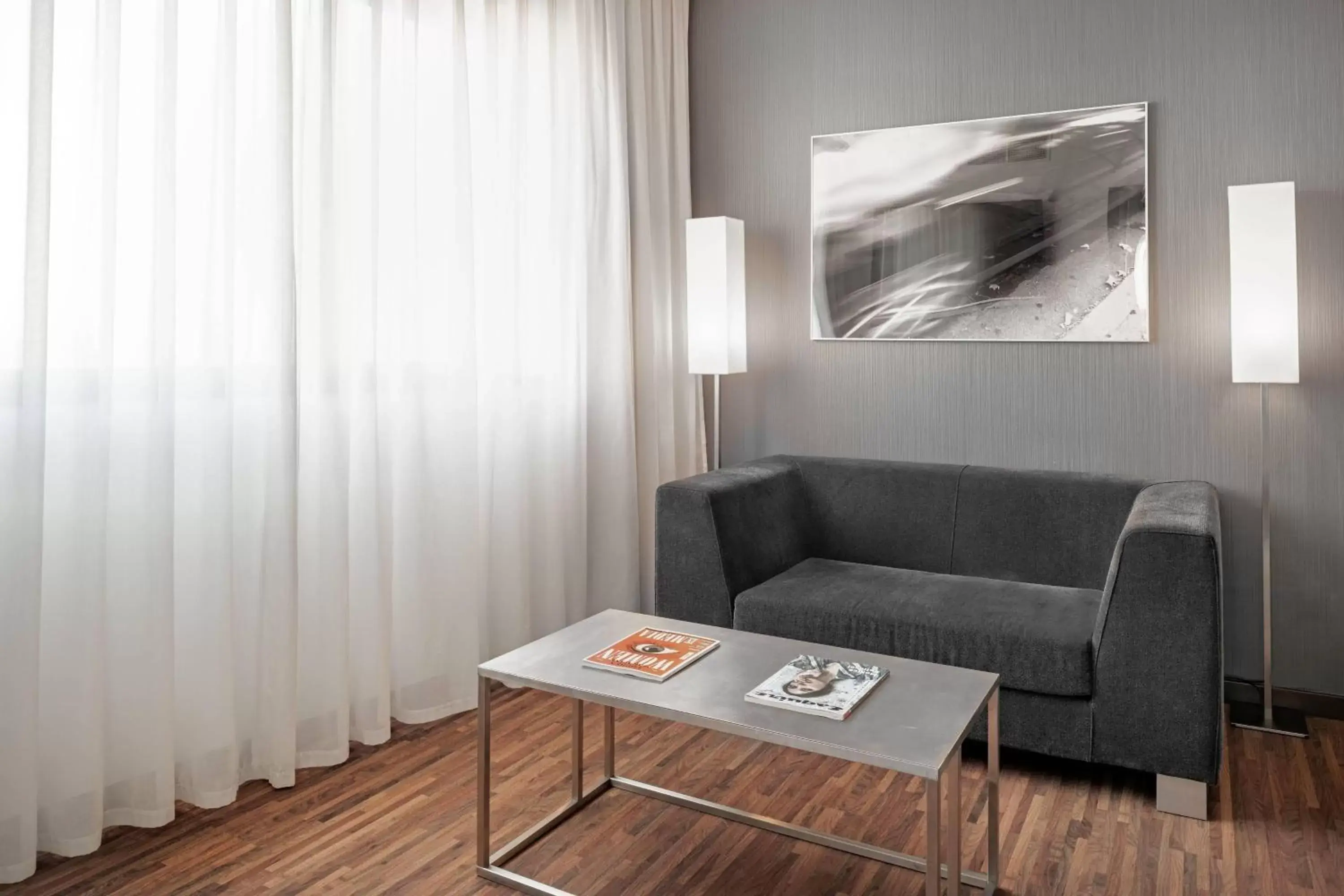 Bedroom, Seating Area in AC Hotel San Sebastián de los Reyes by Marriott