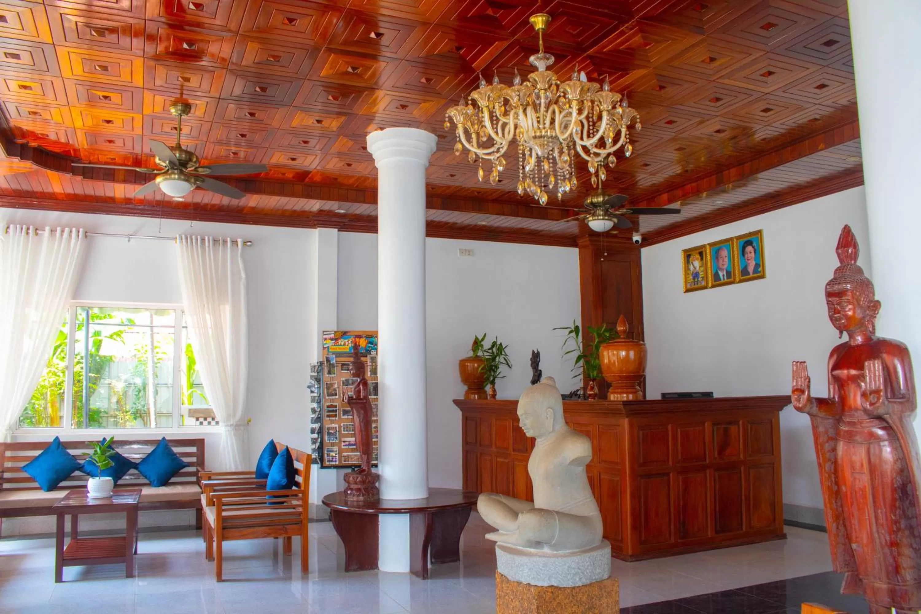 Seating area in The Blanc Residence