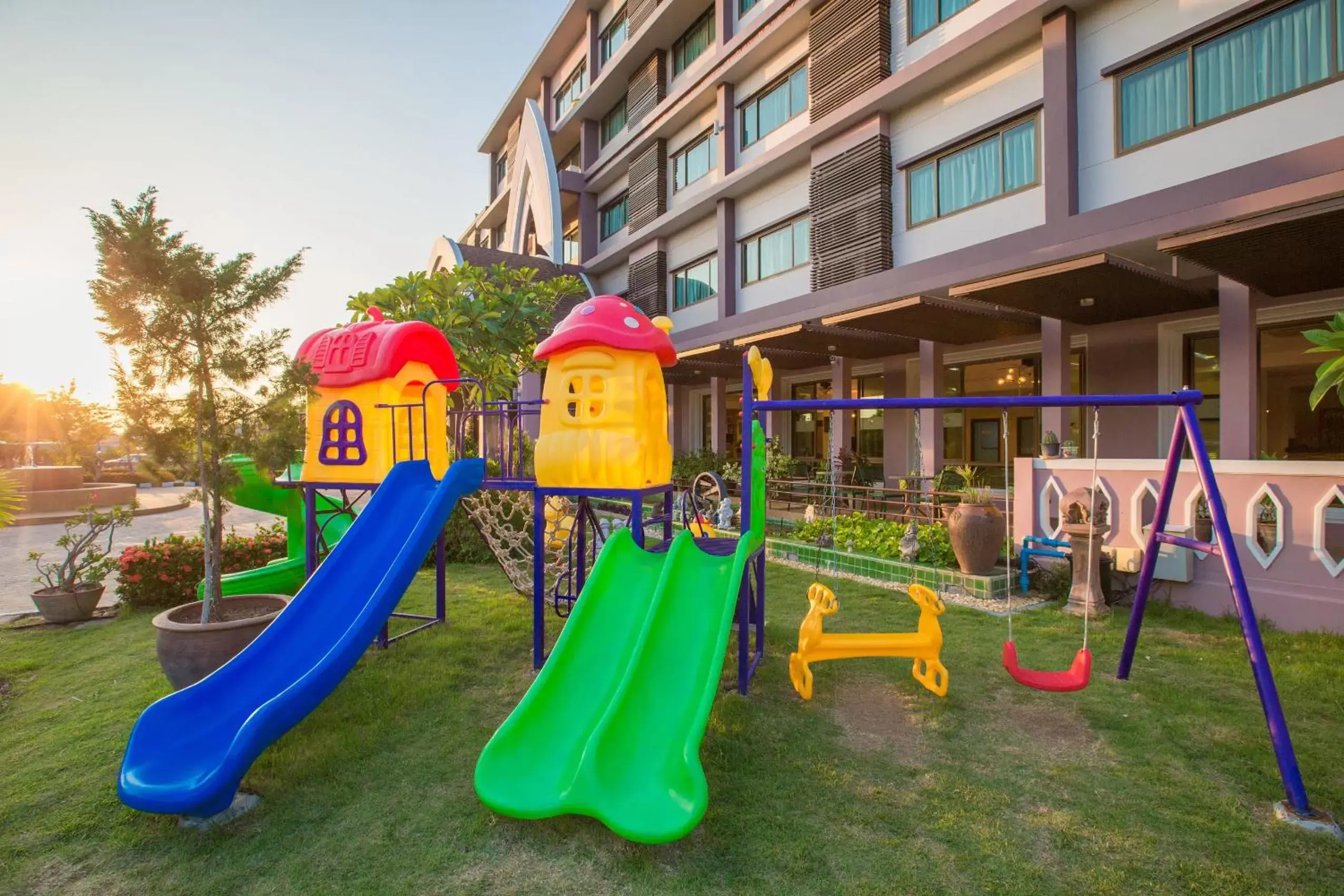 Children play ground, Children's Play Area in Phanomrungpuri Hotel Buriram