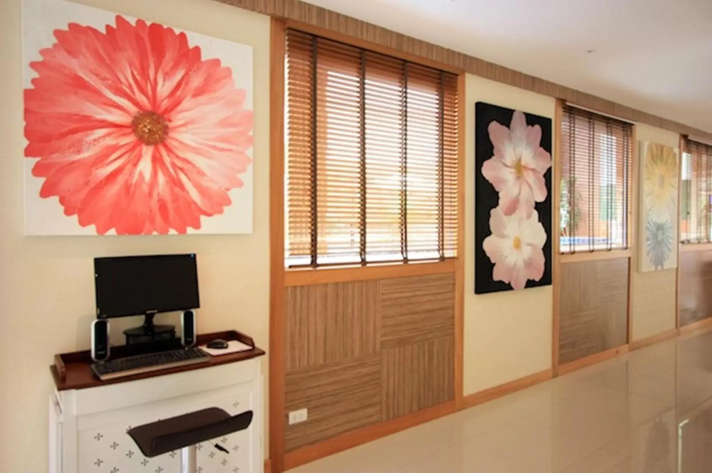 Decorative detail, TV/Entertainment Center in Prom Ratchada Hotel - SHA Plus