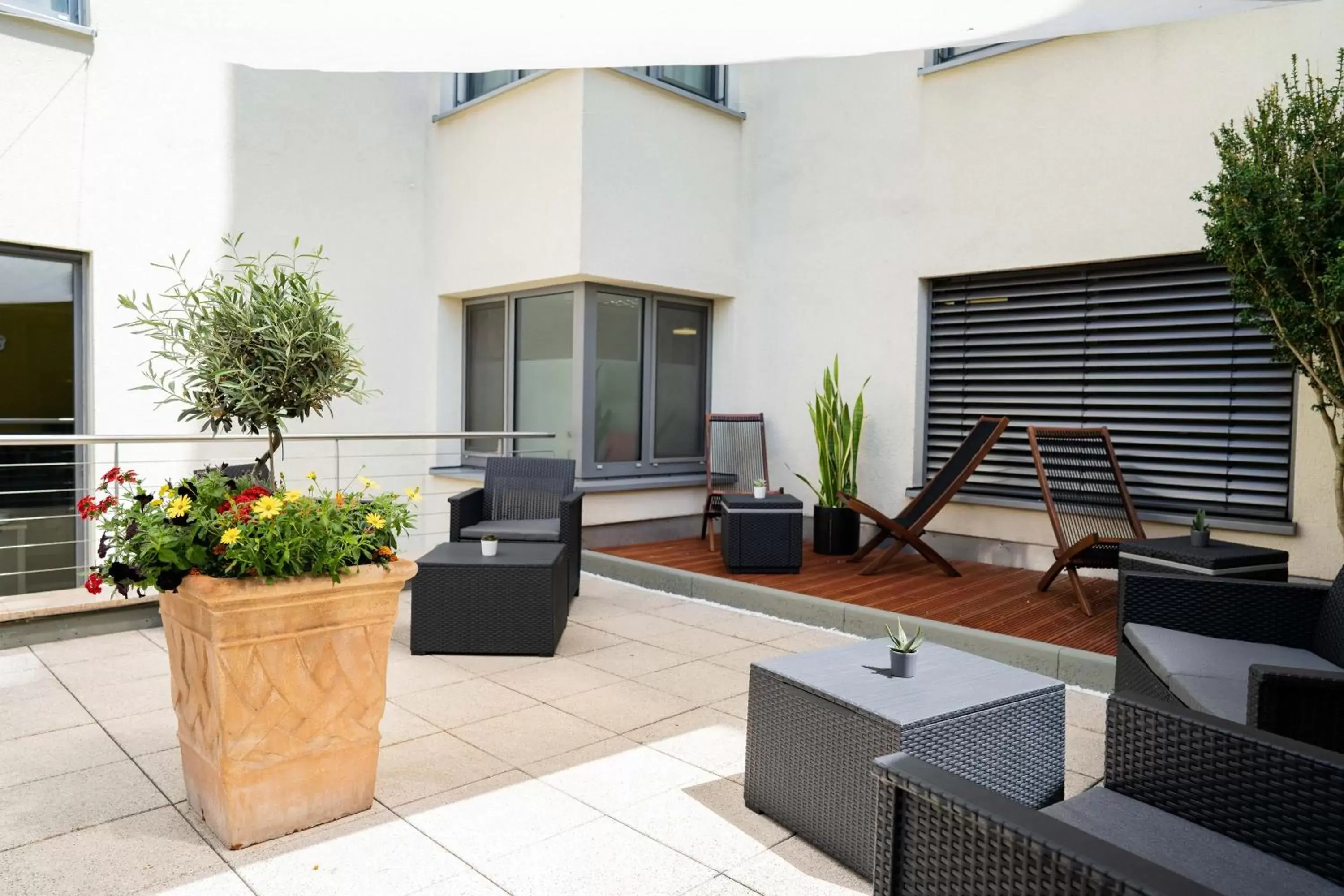 Balcony/Terrace in Lanzcarré Hotel Mannheim, a member of Radisson Individuals