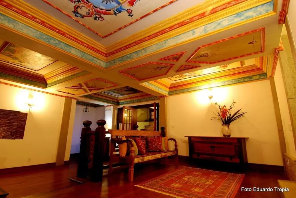 Lobby or reception in Pousada Laços de Minas