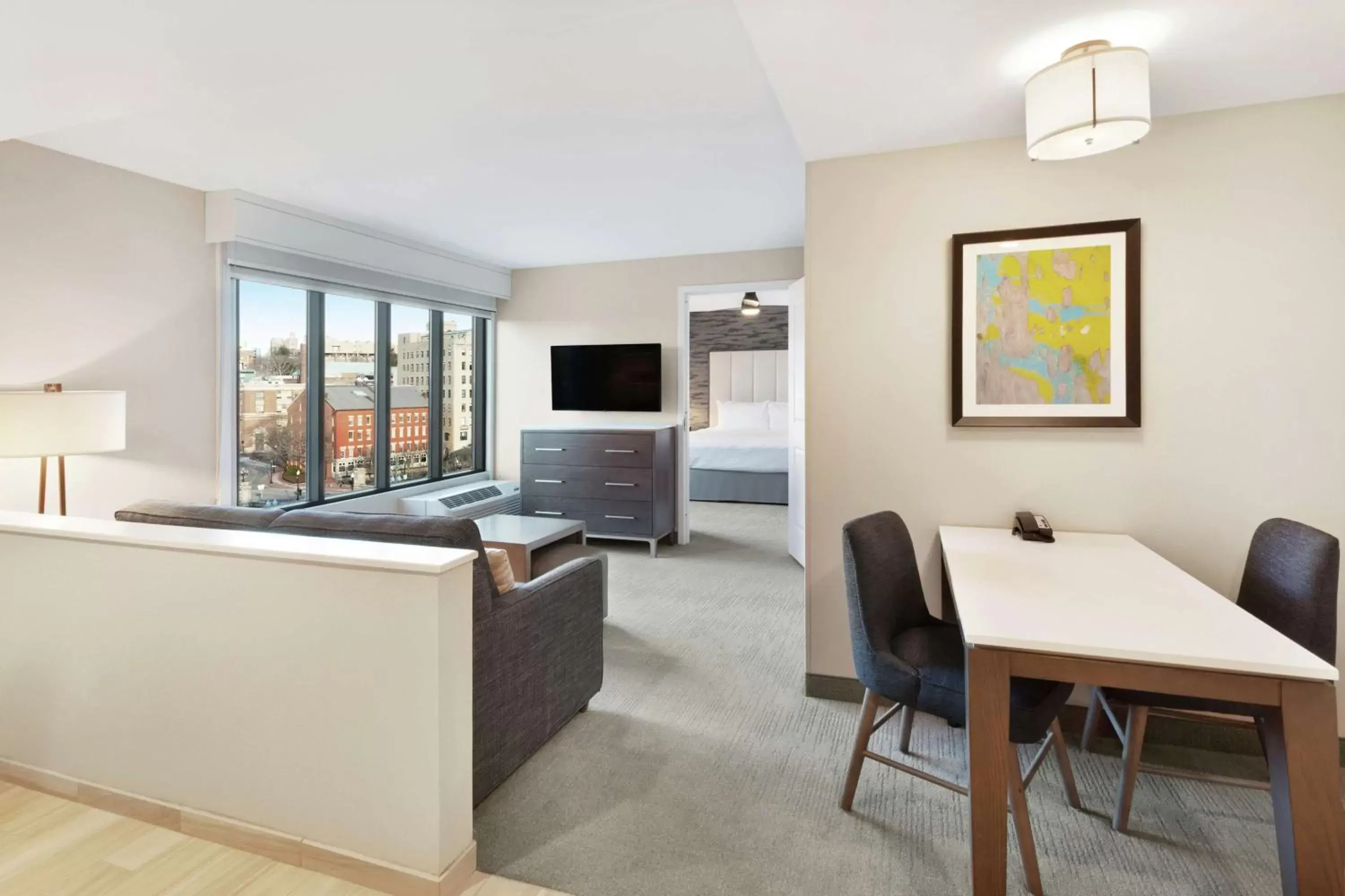 Bedroom, Kitchen/Kitchenette in Homewood Suites By Hilton Providence